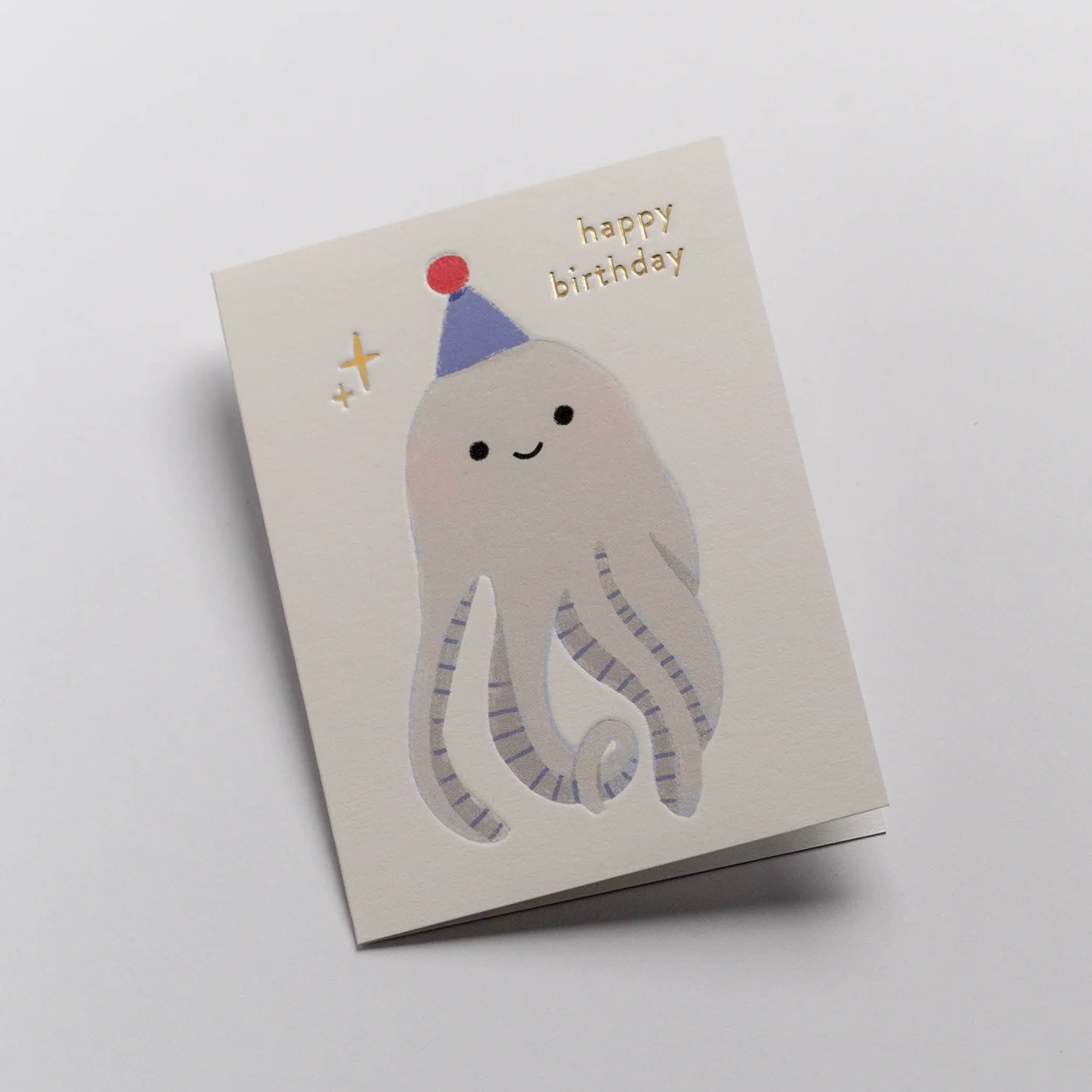 Birthday Octopus Mini Karte