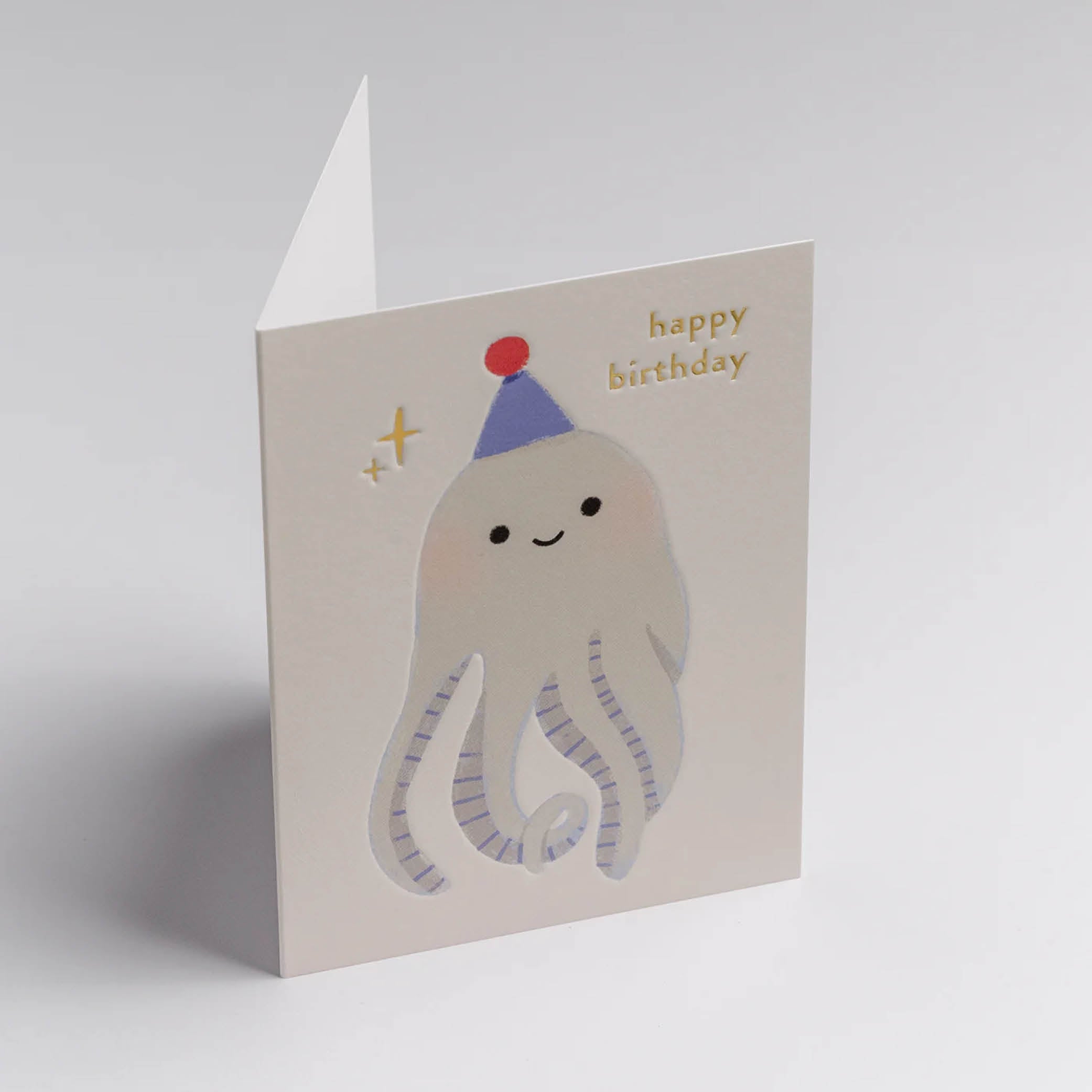 Birthday Octopus Mini Karte