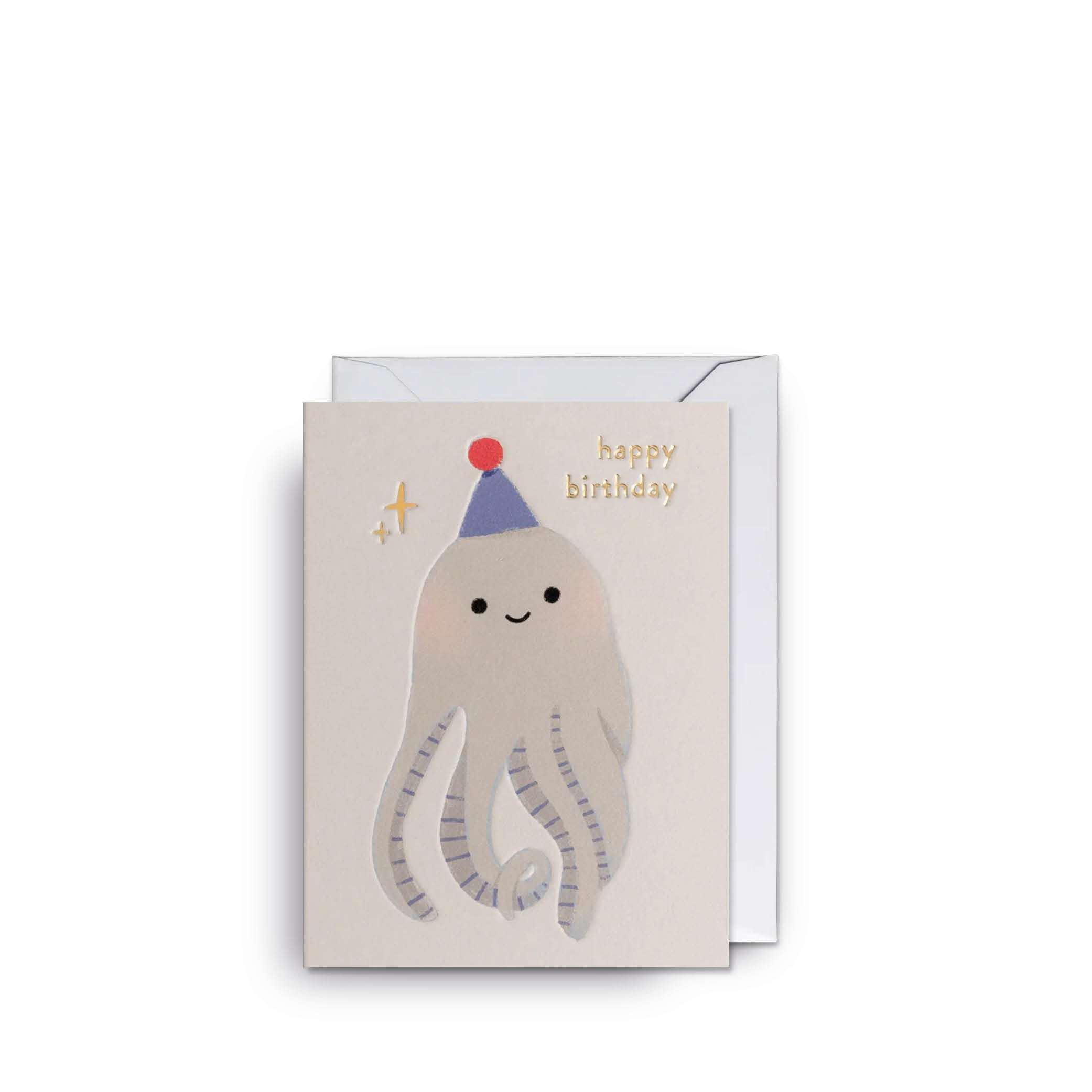 Birthday Octopus Mini Karte