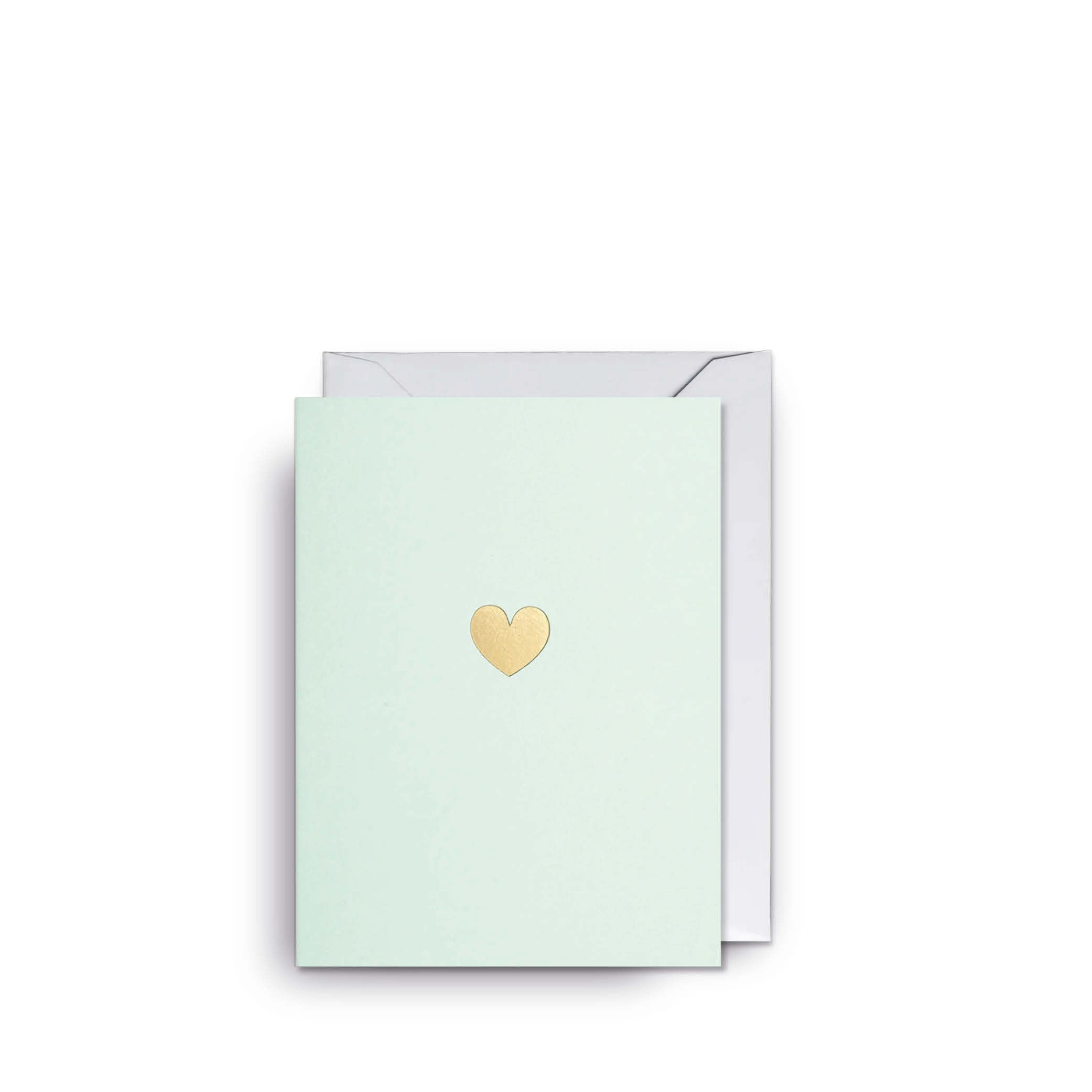 Goldenes Herz Mini Karte