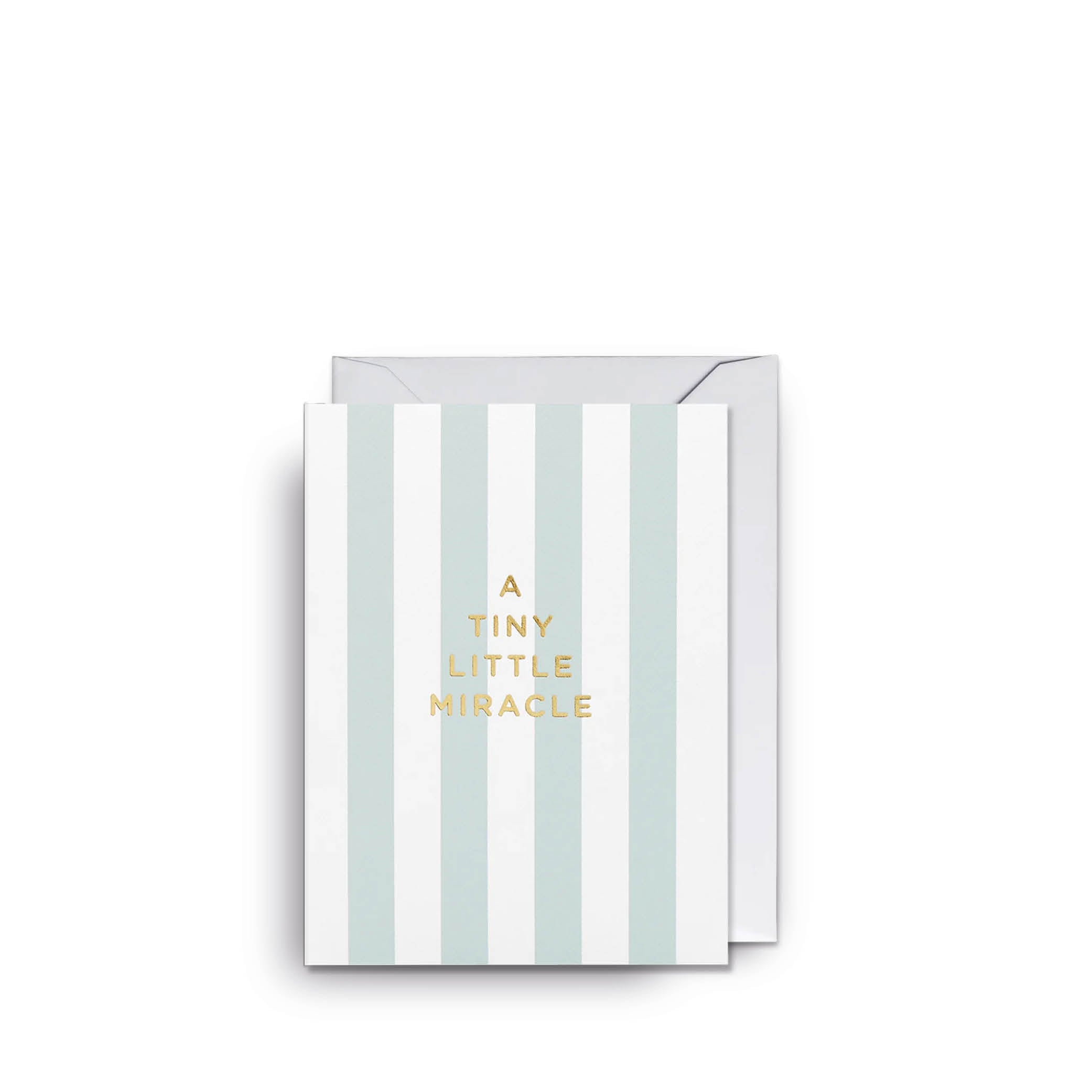 A Tiny Little Miracle Blau Mini Karte