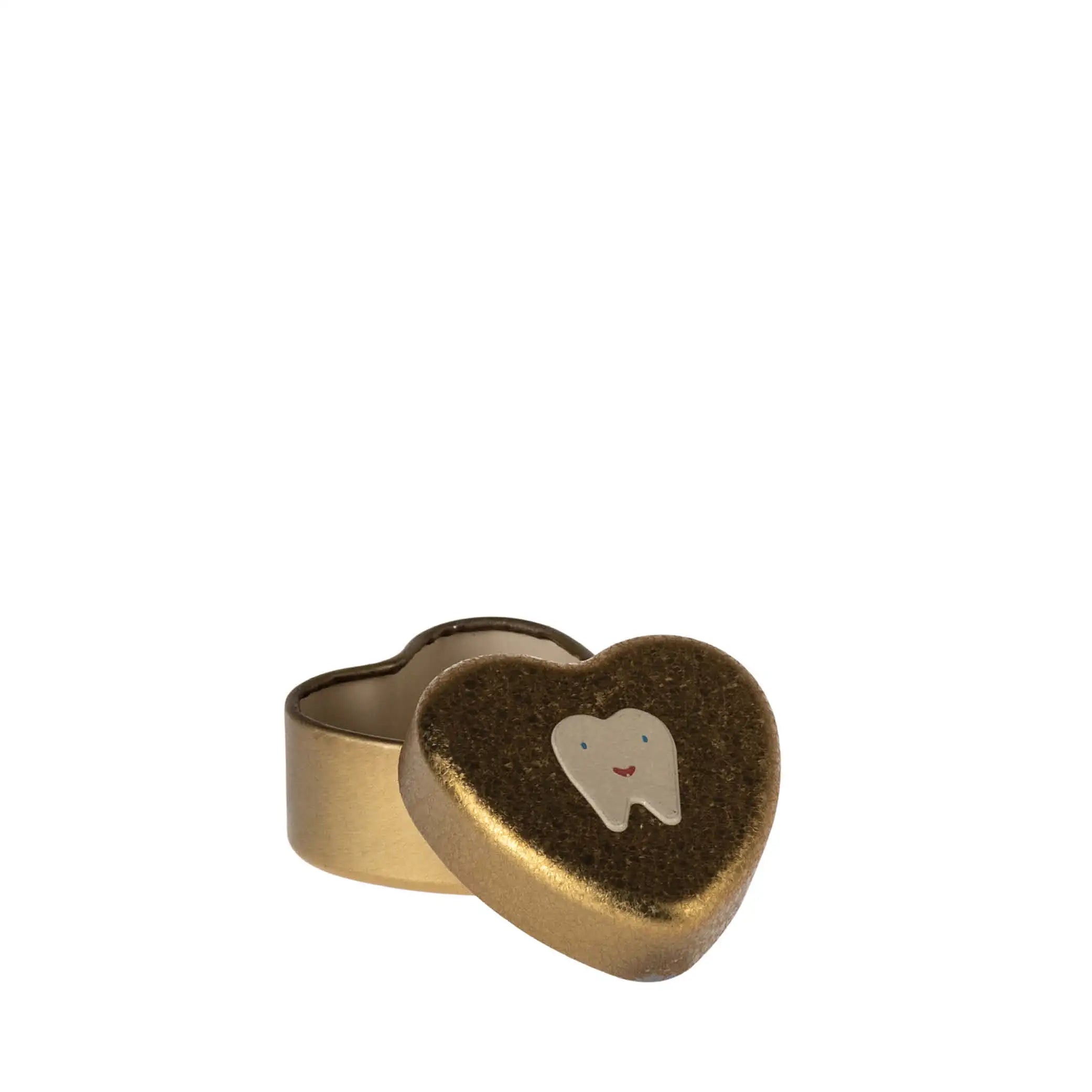 Mini Tooth Box in gold