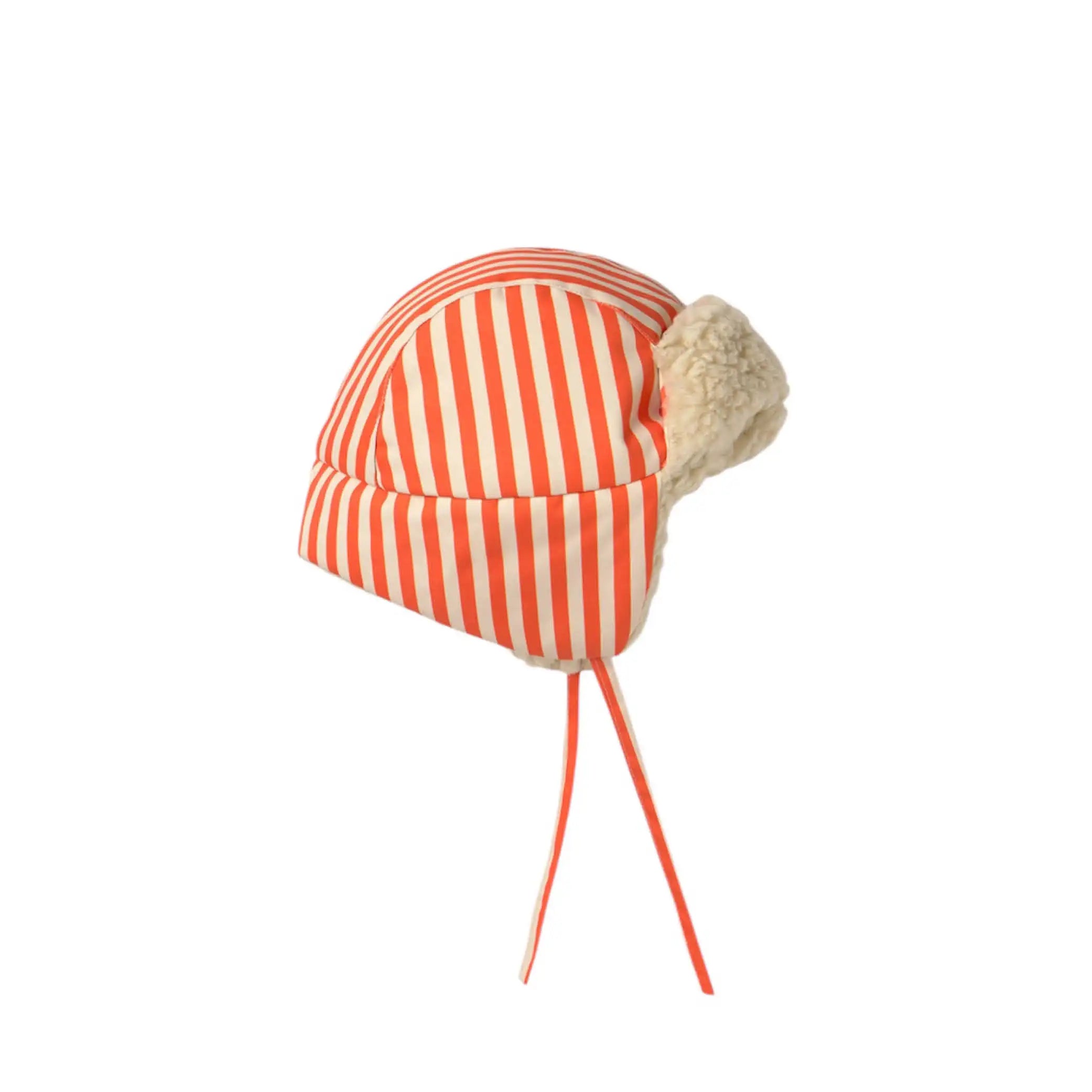 Padded Chapka in orange striped
