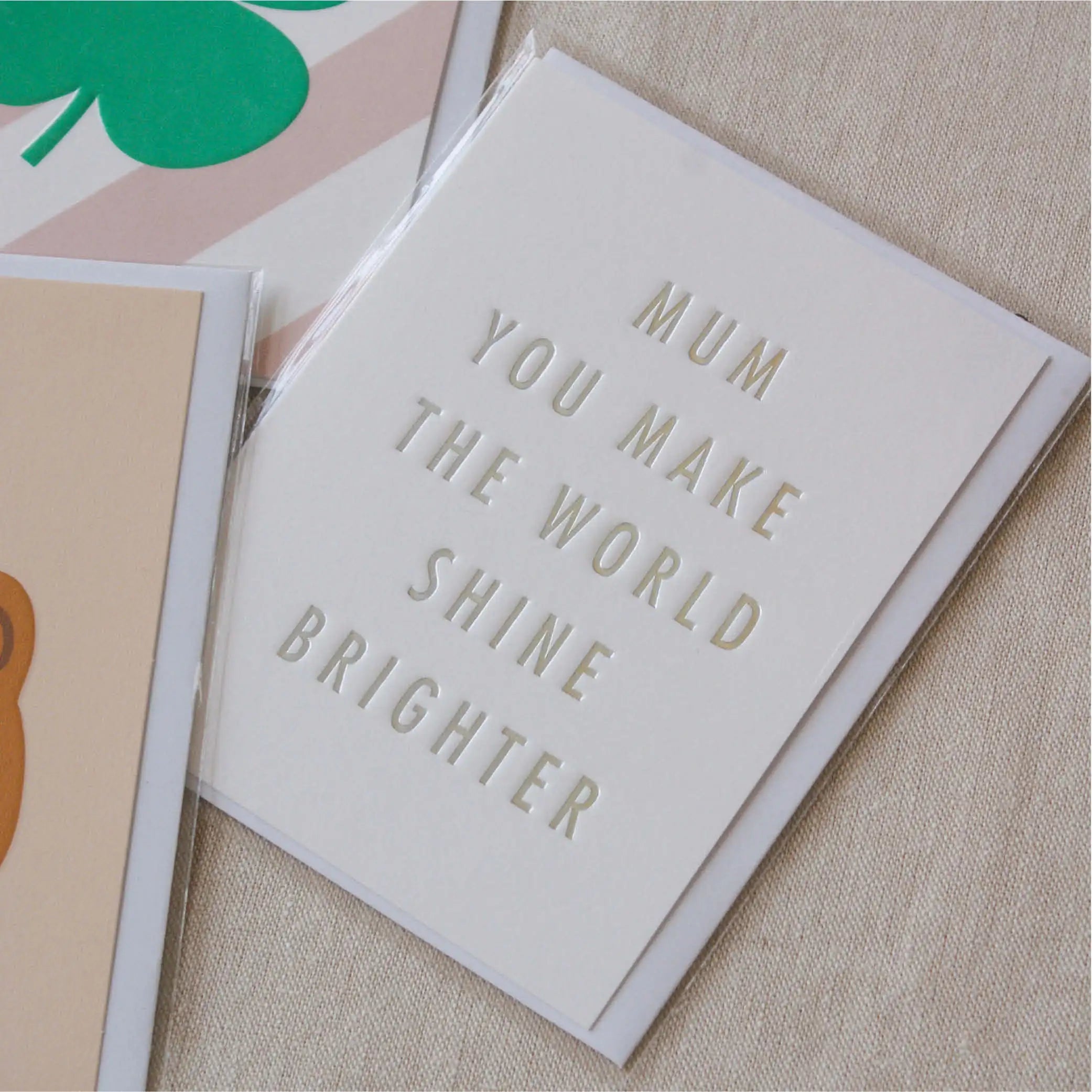 Mum You Make the World Shine Brighter Mini Karte