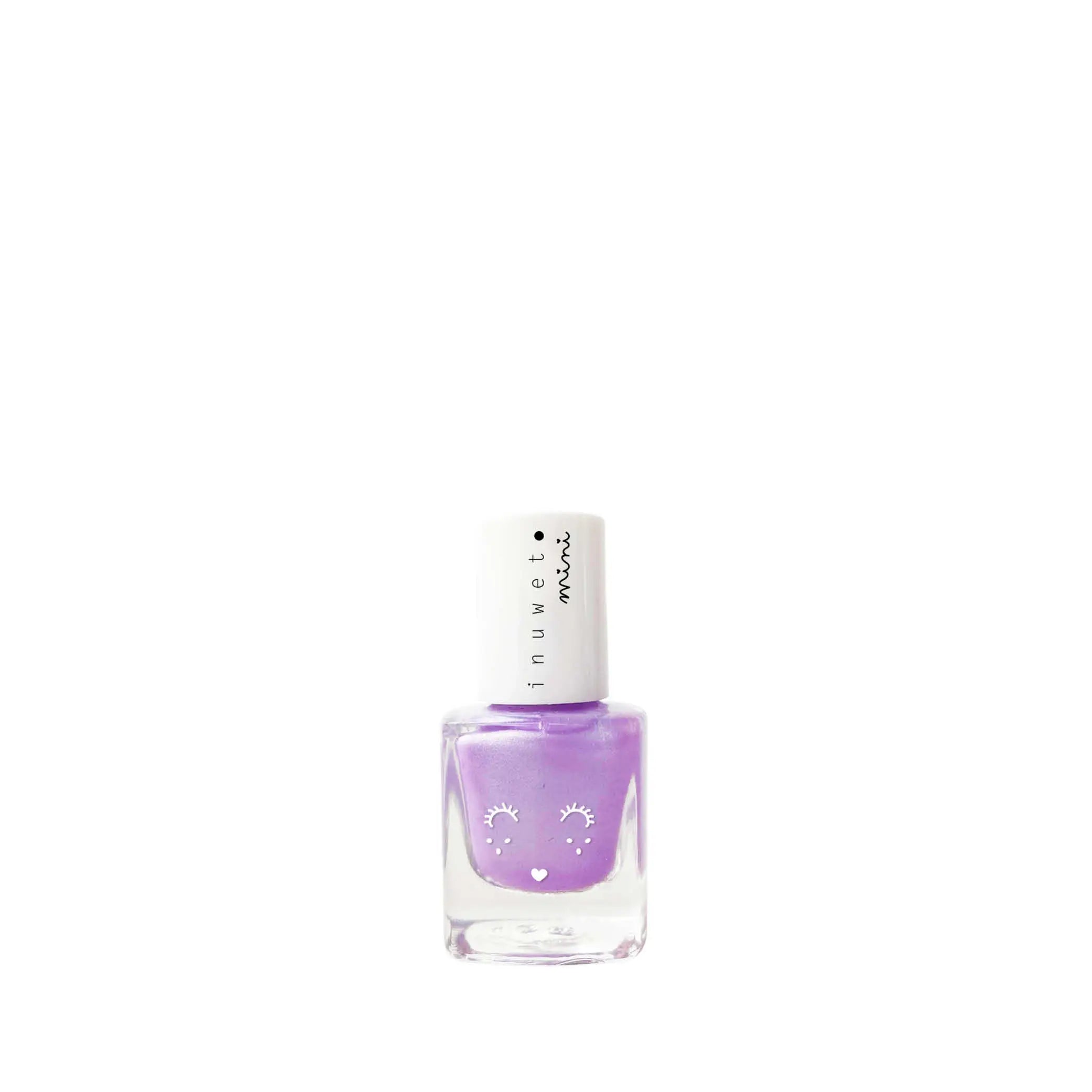 Kinder Nagellack mit Blaubeer-Duft in flieder Glitzer