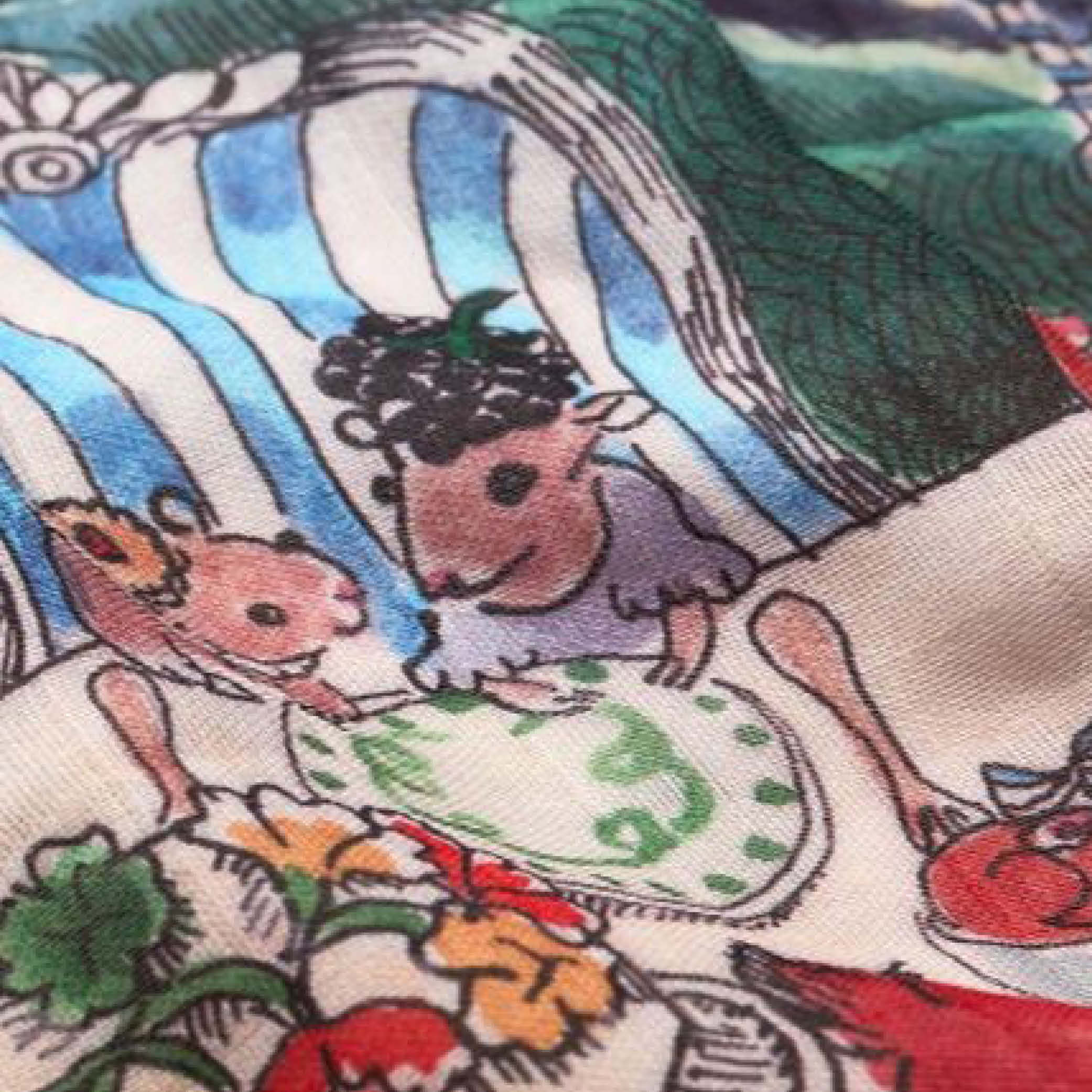 Reversible Baby Muslin Once Upon a Feast / Afternoon Tea