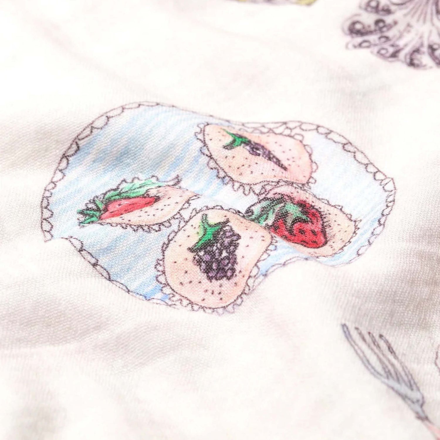 Reversible Baby Muslin Once Upon a Feast / Peas in a Pod