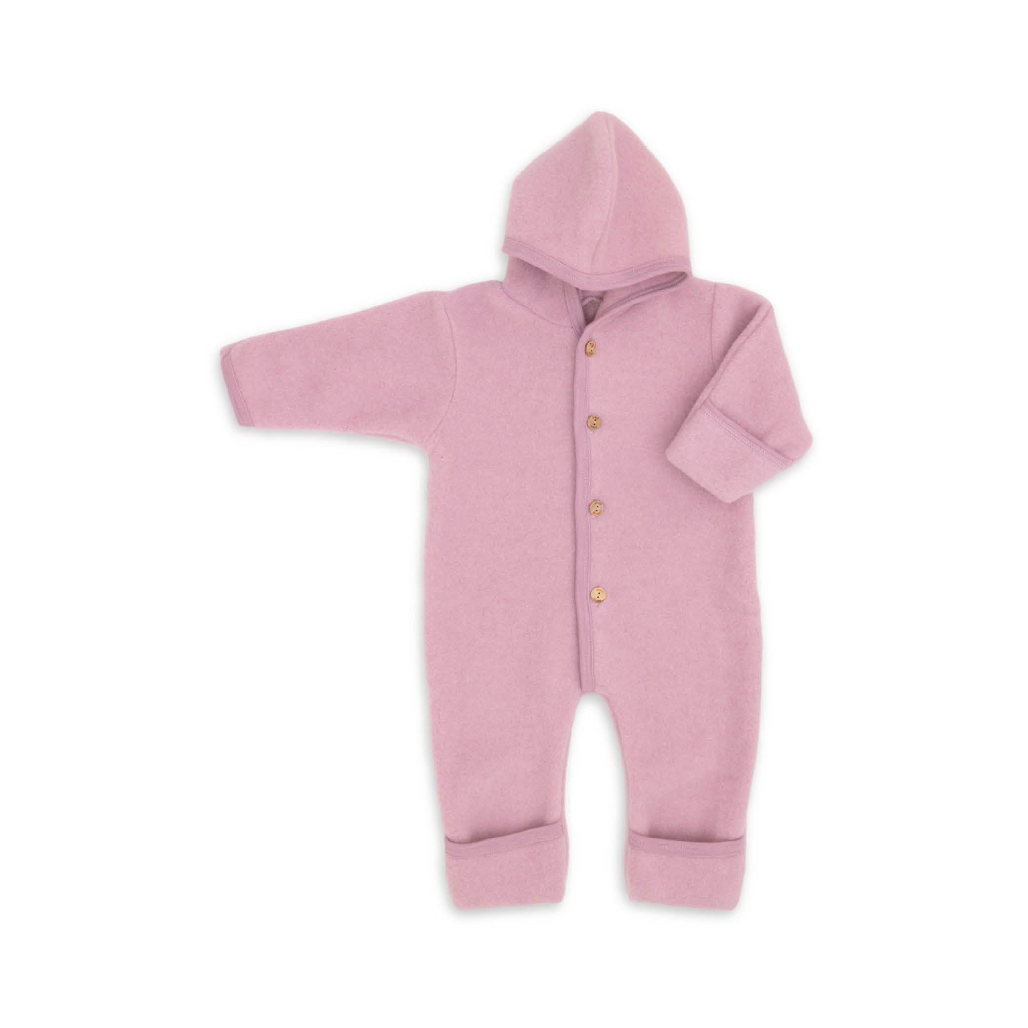 Baby Overall aus Wolle in rosenholz melange von Engel Natur