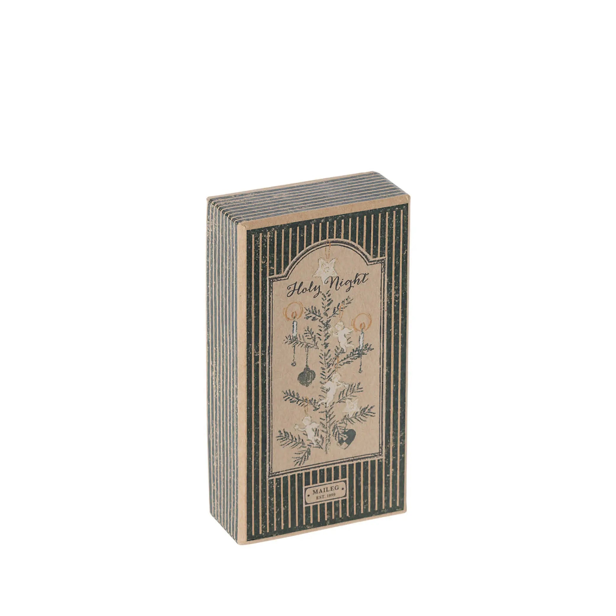 Metallornamente in der Box O Holy Night