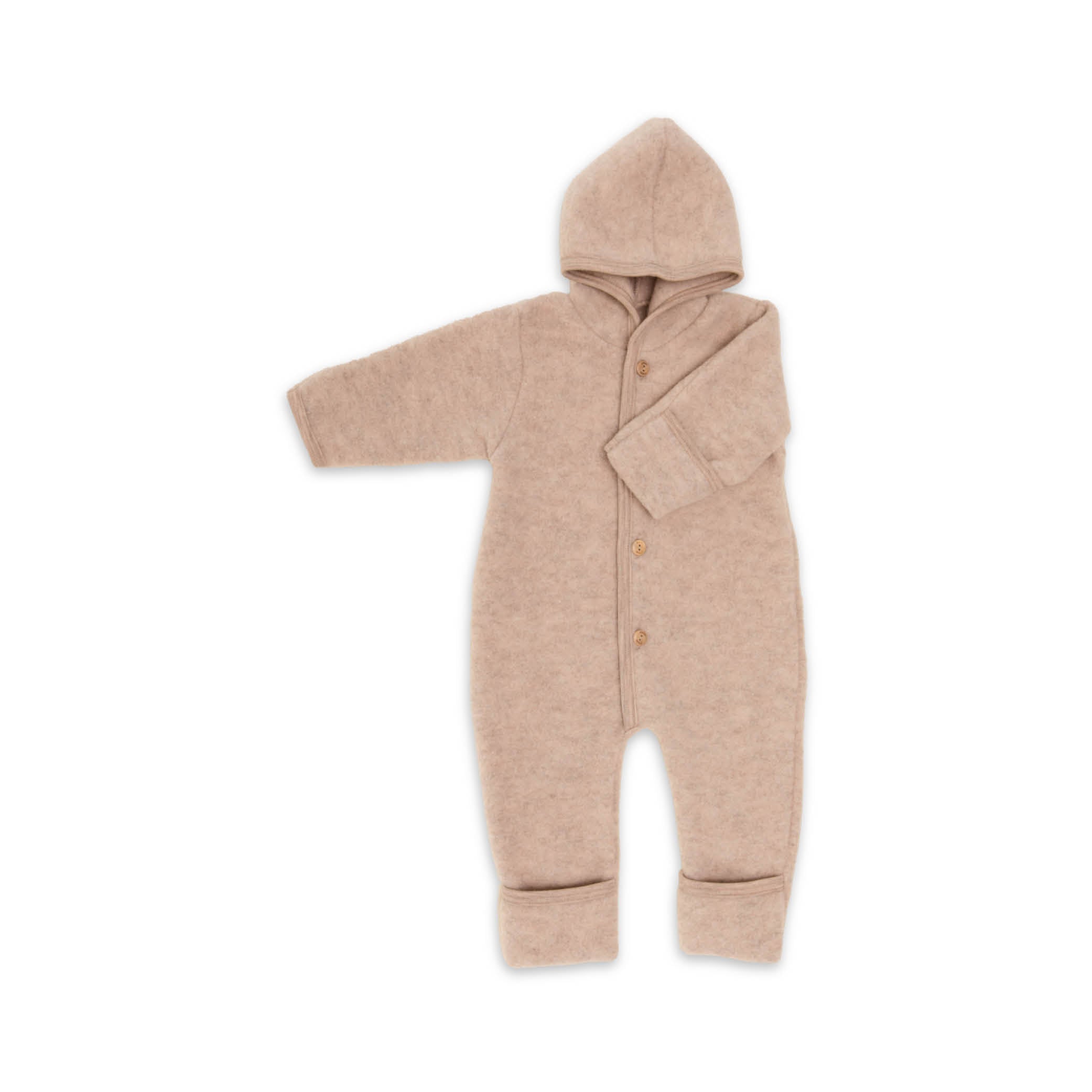 Baby Overall aus Wolle in sand melange von Engel Natur