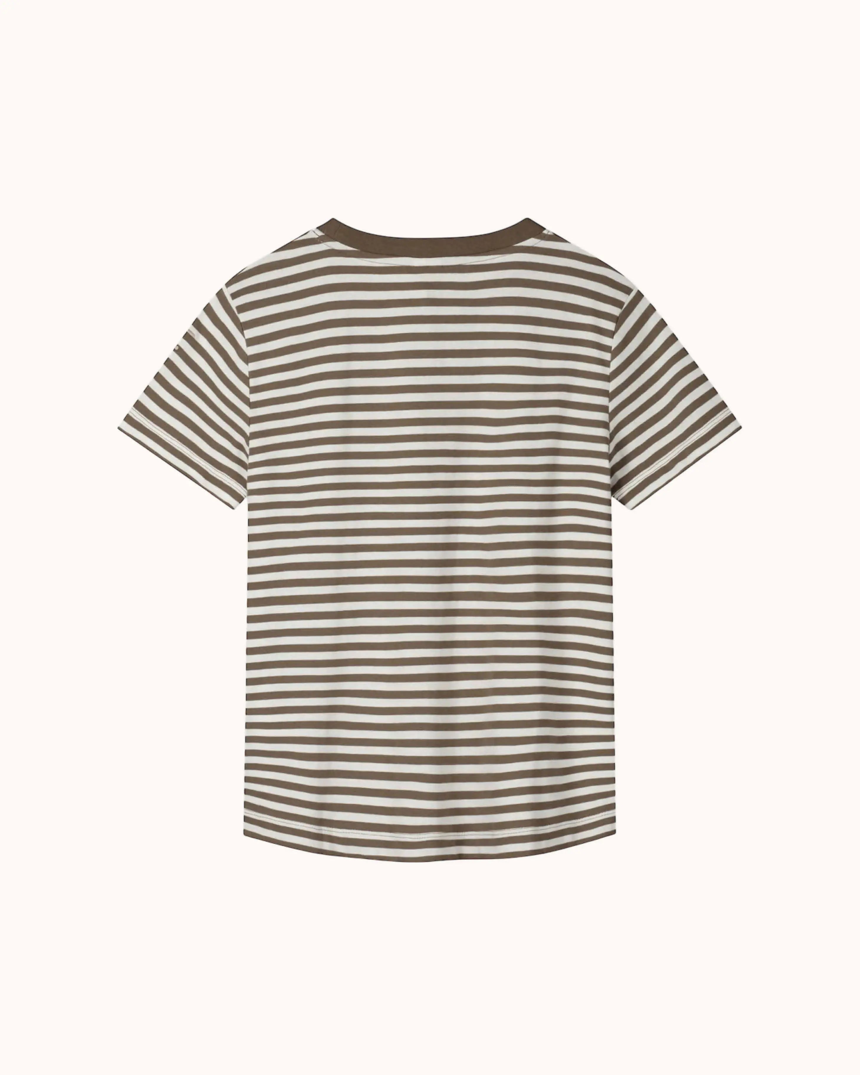 Short-sleeved oversized T-Shirt in woody/cream