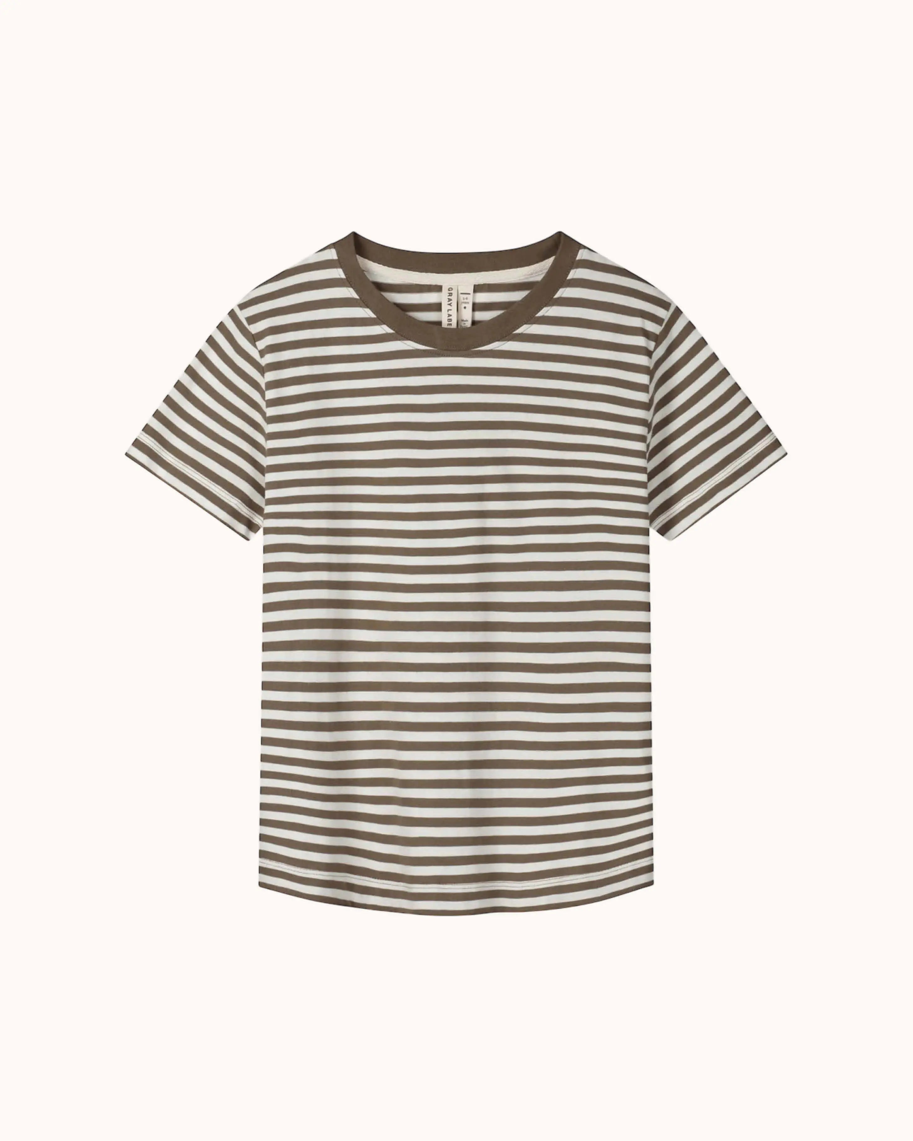 Short-sleeved oversized T-Shirt in woody/cream