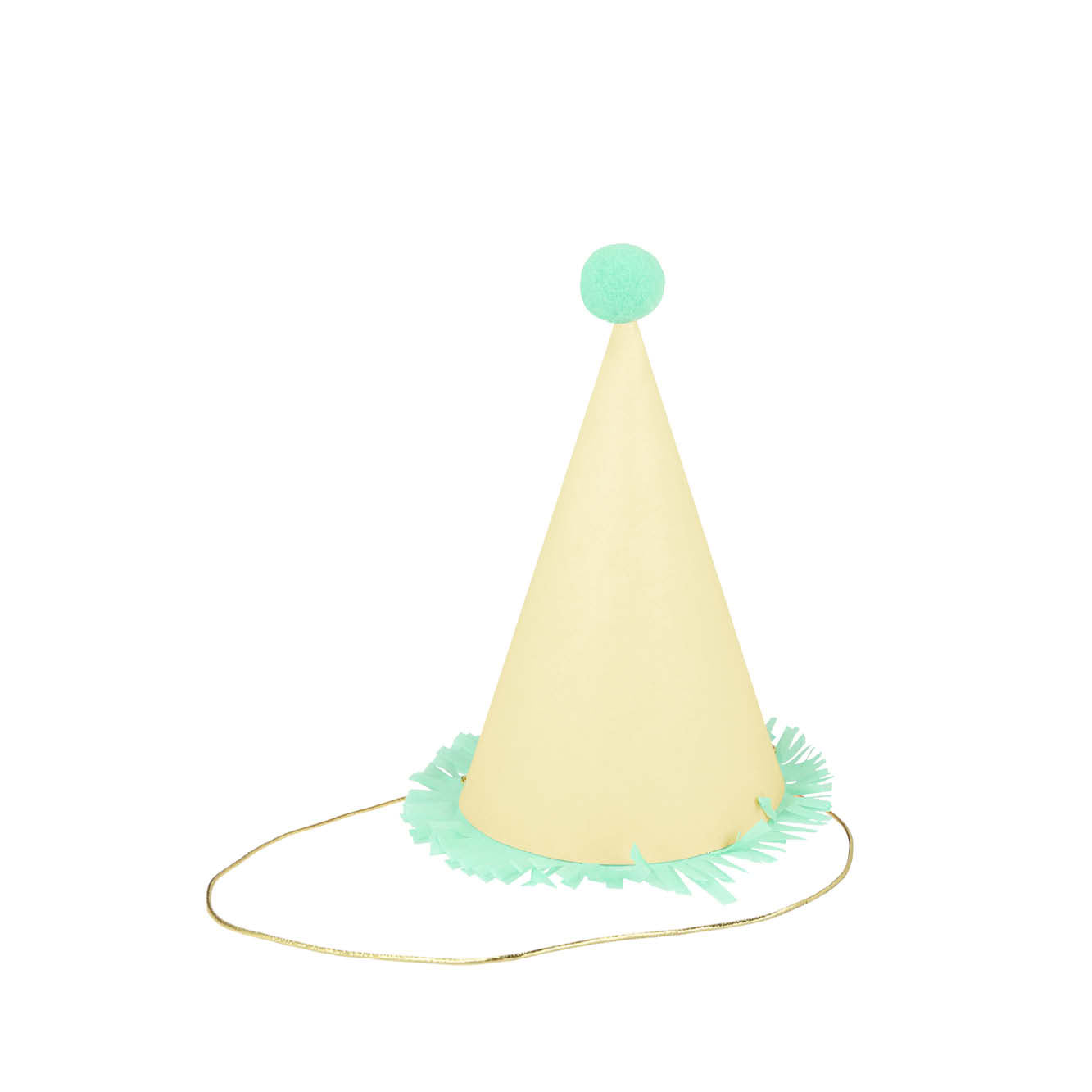 Set of 8, Party Hats with PomPoms