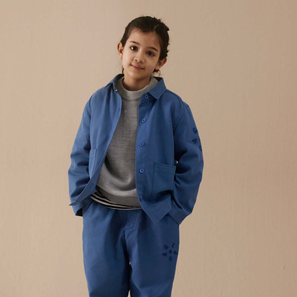 POP Twill Overshirt in blue moon
