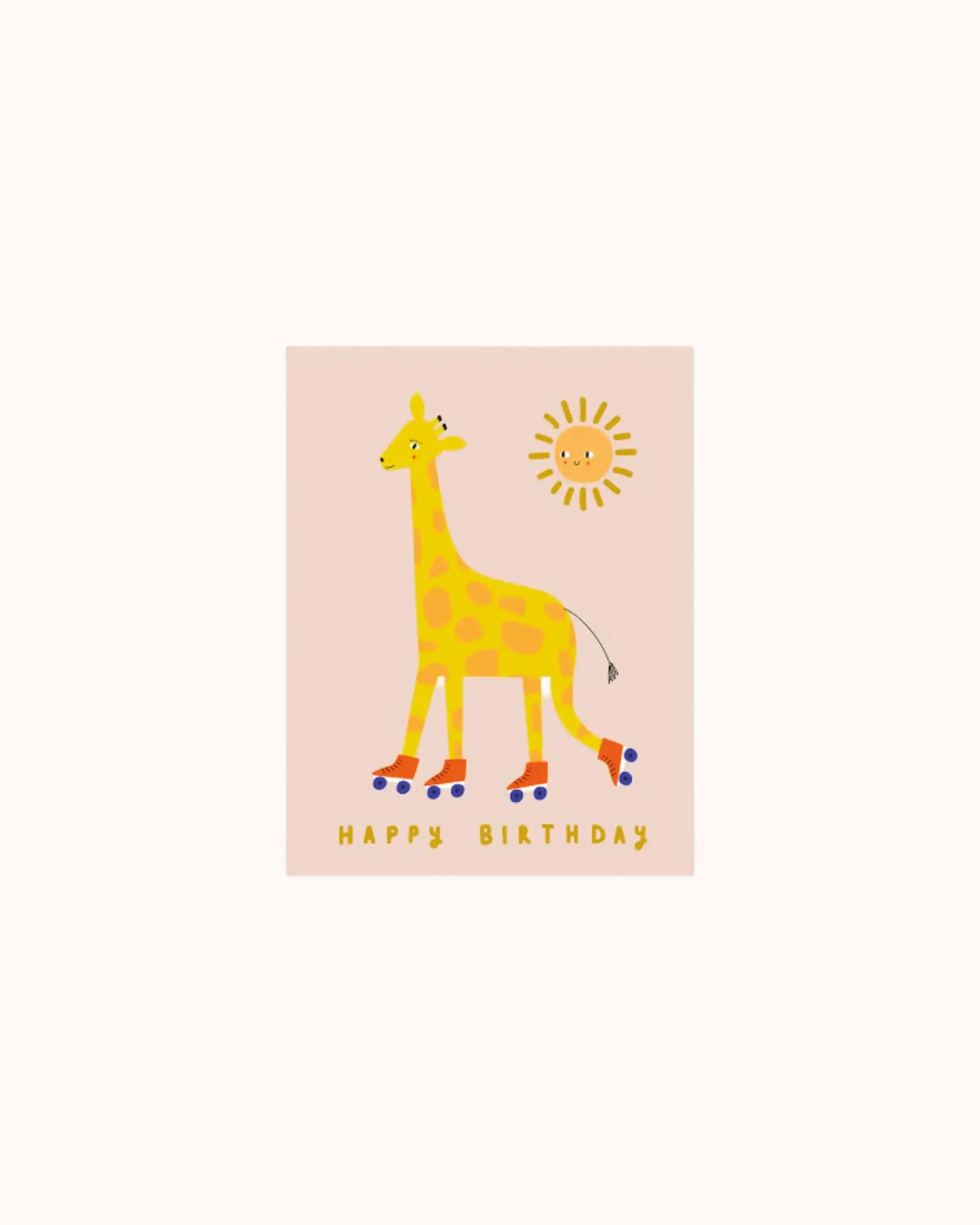 Happy Birthday Giraffe Postcard