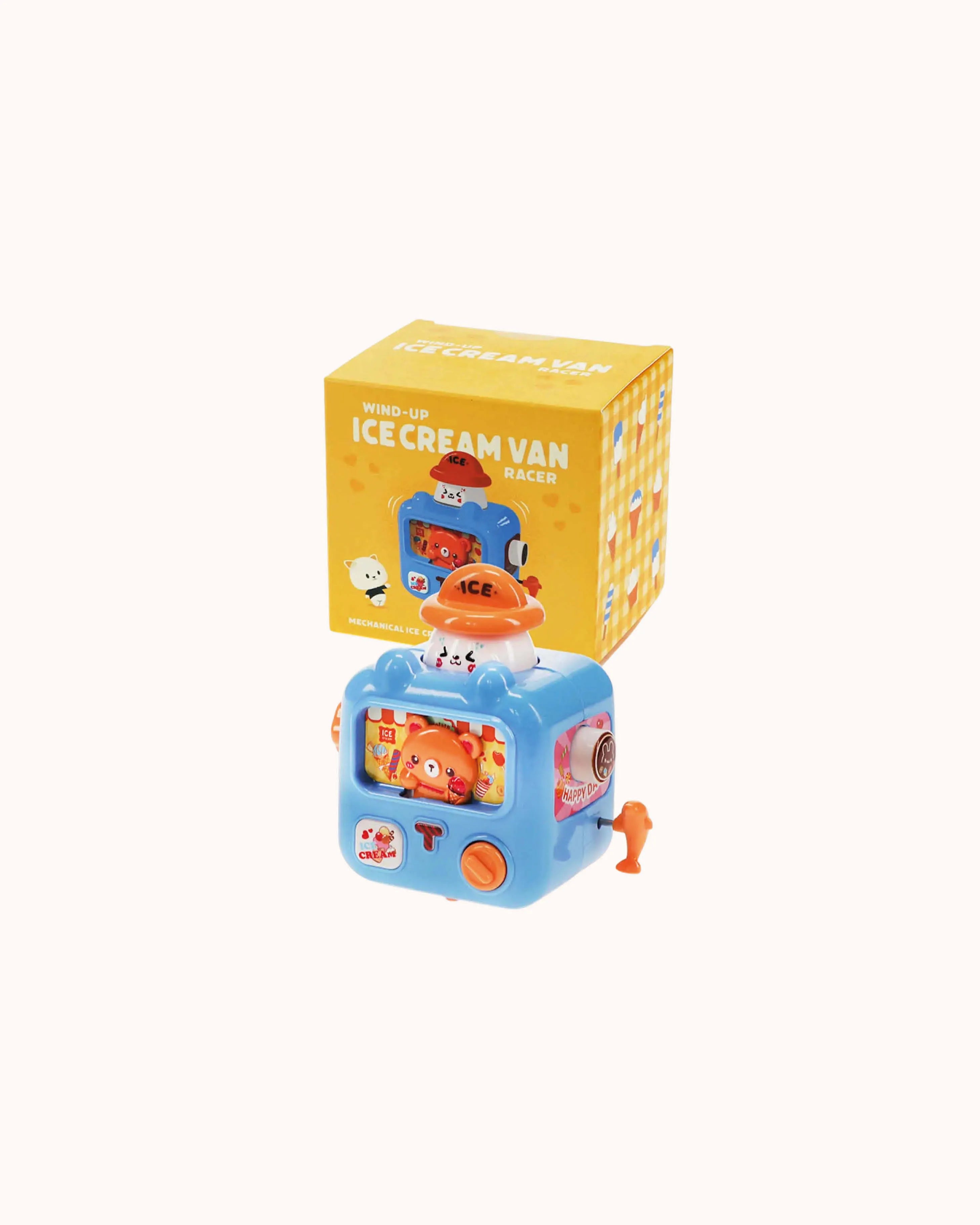 Aufziehbarer Renn-Eiswagen in blau