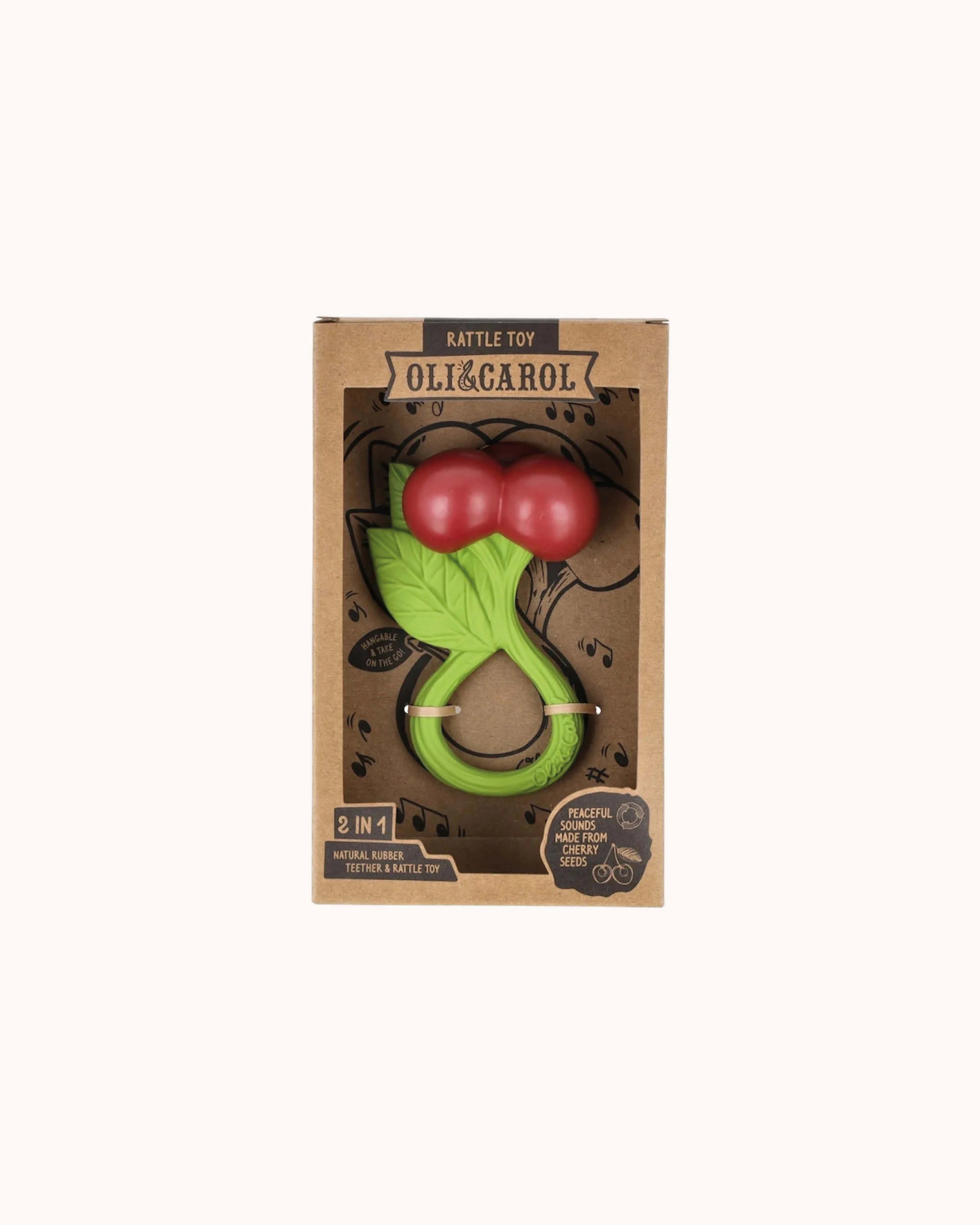 Teether and Rattle Cherry