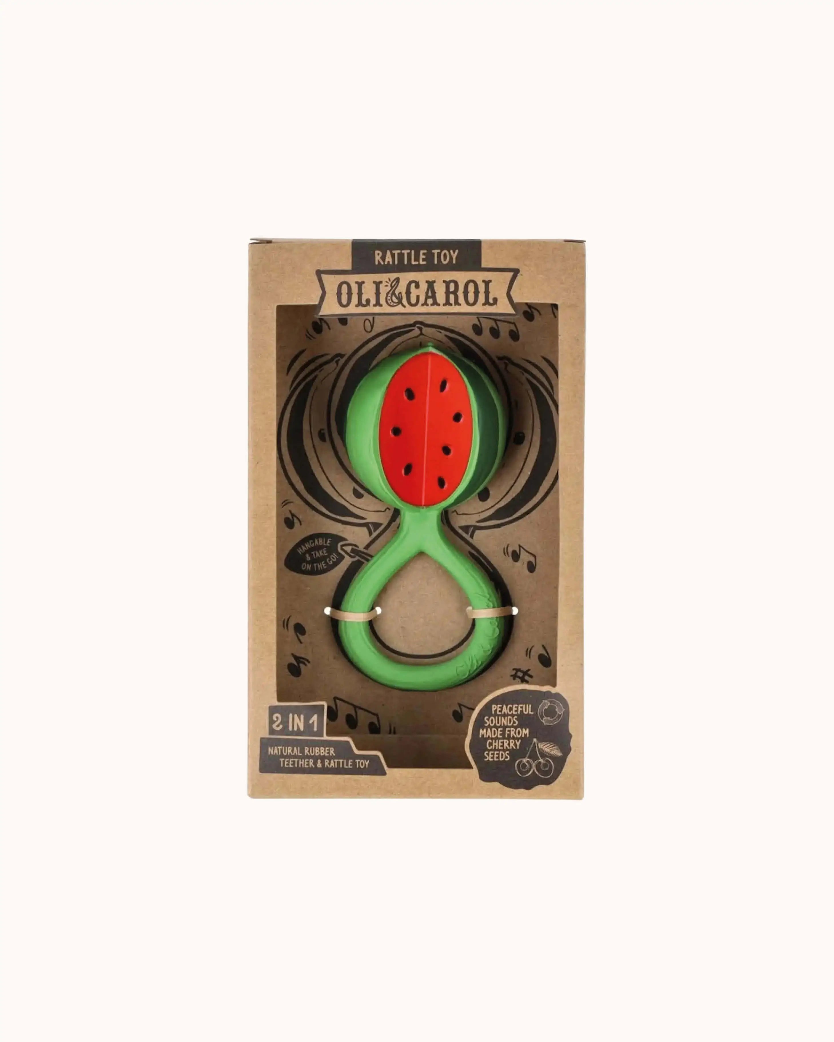 Teether and Rattle Watermelon