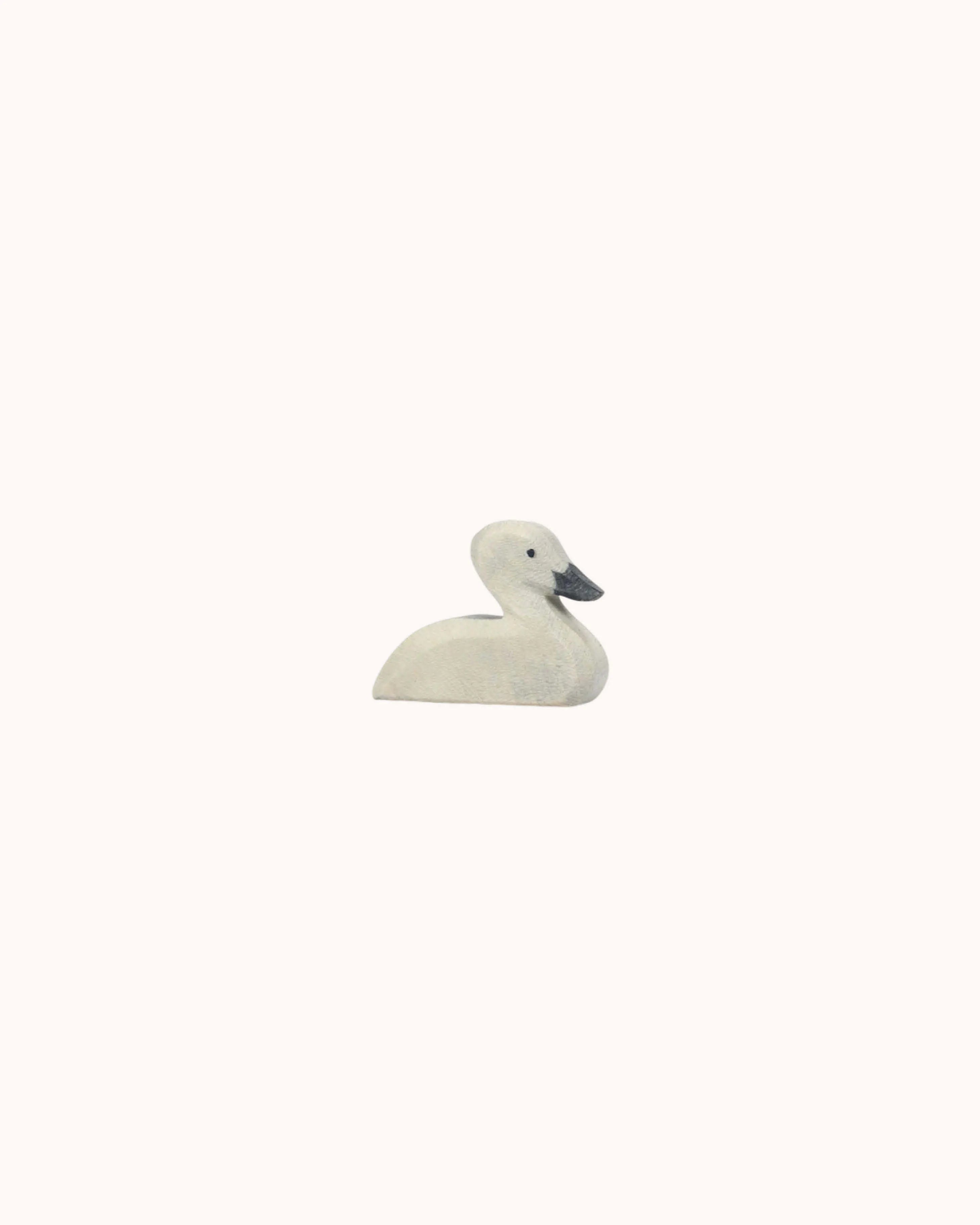 Holzfigur Schwan klein