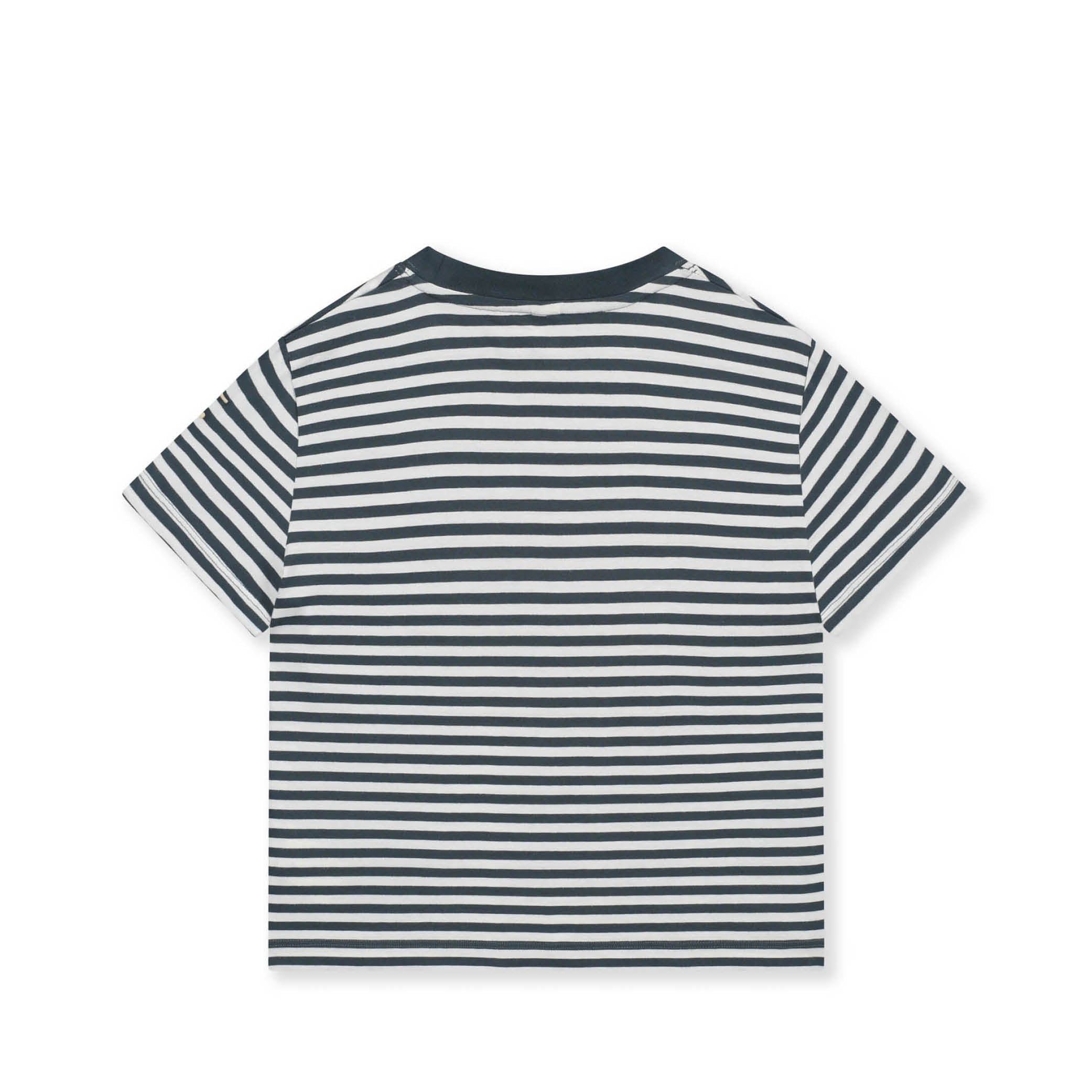 Short-sleeved oversized T-Shirt in blue grey/off-white