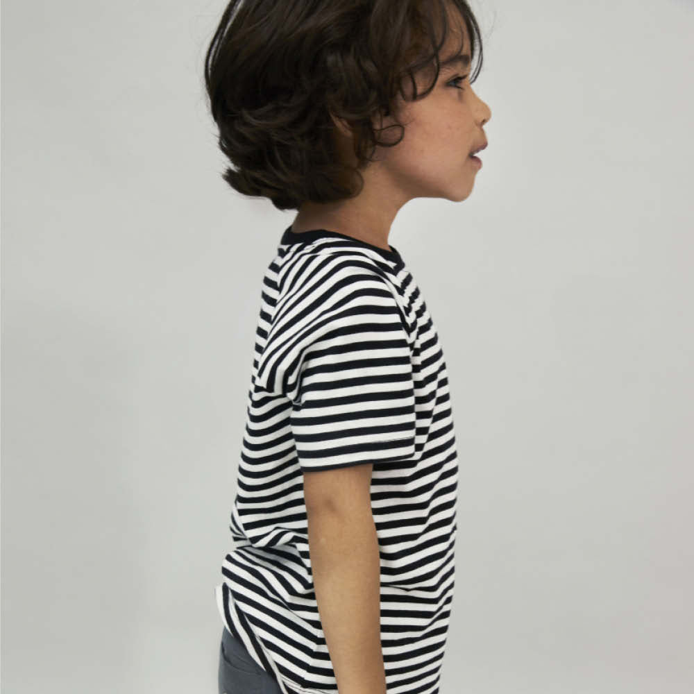 Kurzärmliges T-Shirt in nearly black/off-white