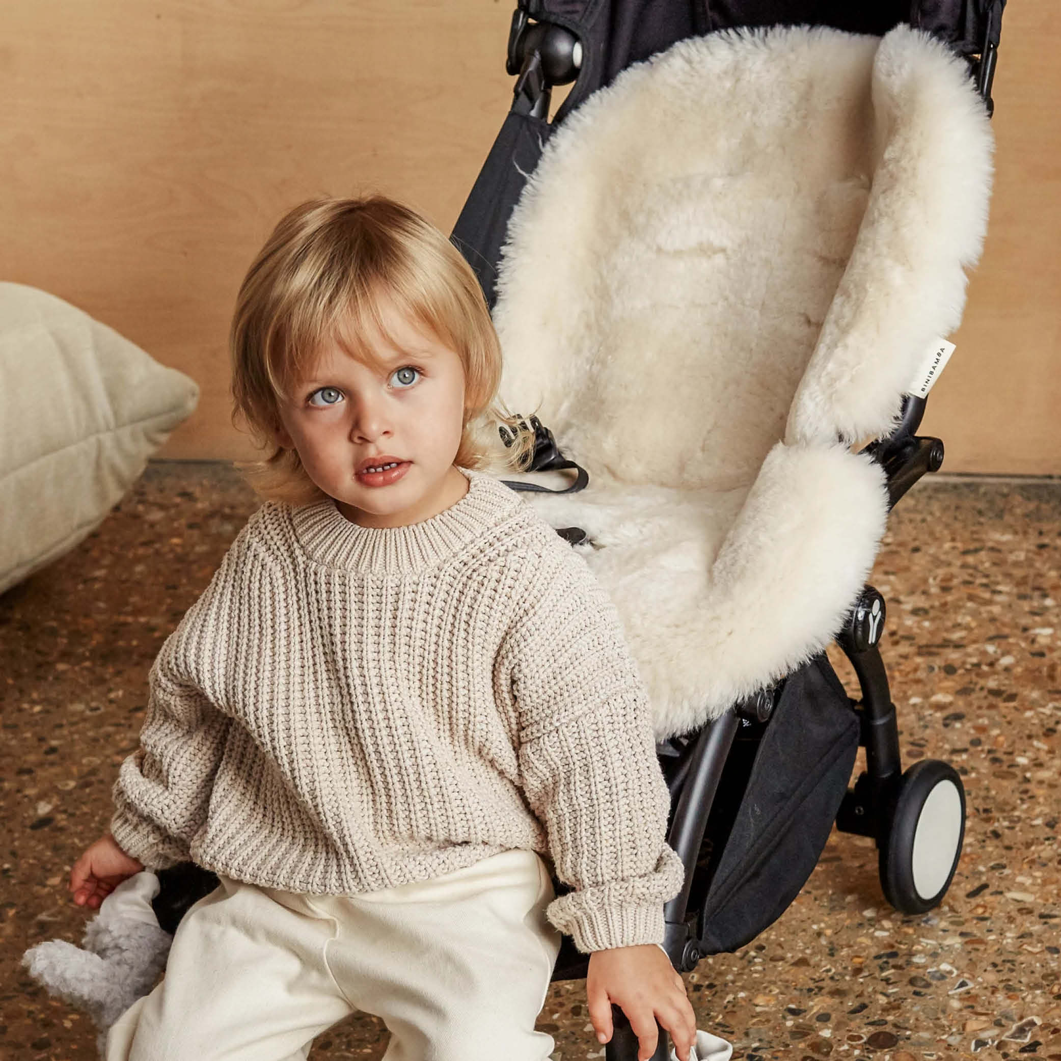 Snuggler Schaffell in milk