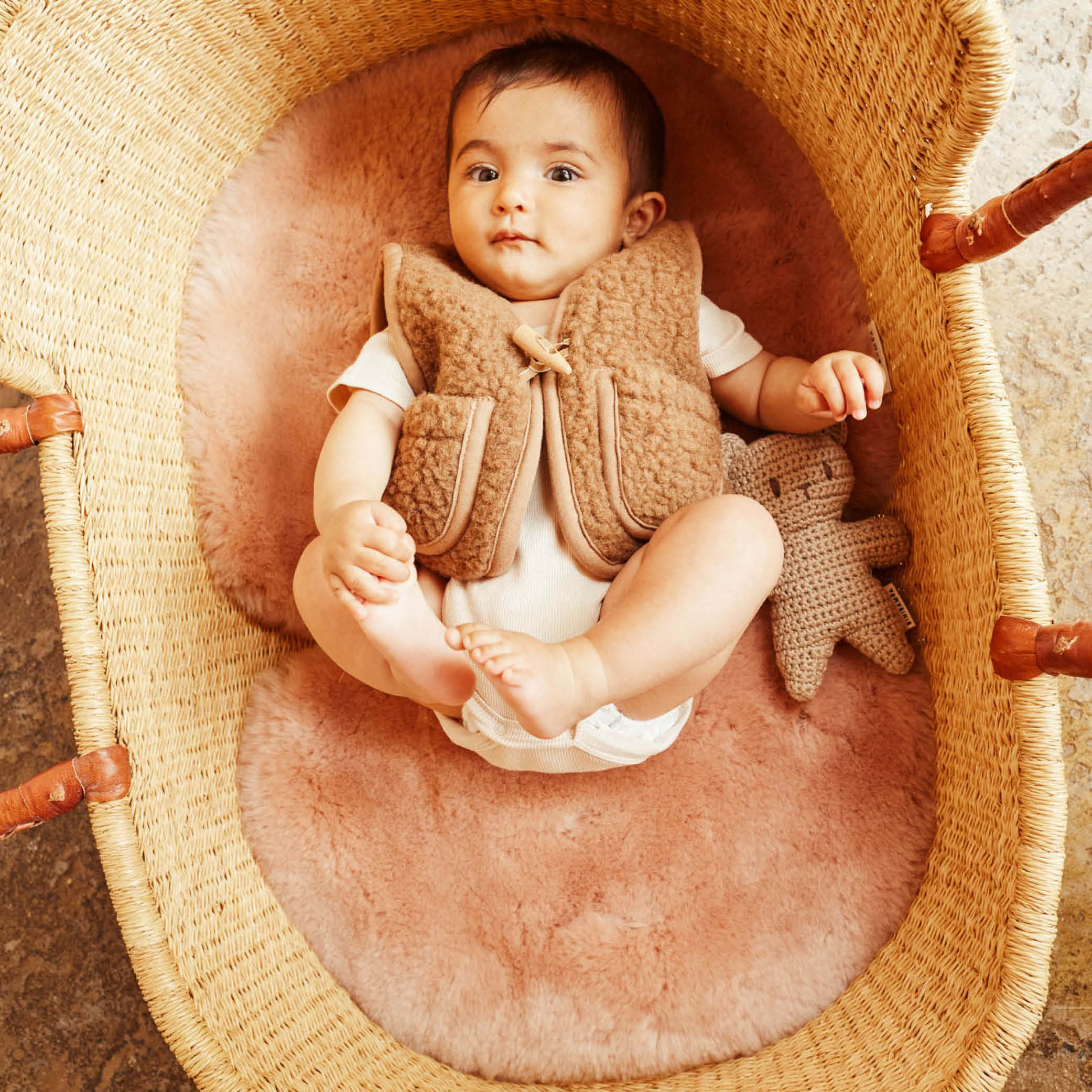 Snuggler Schaffell in rose