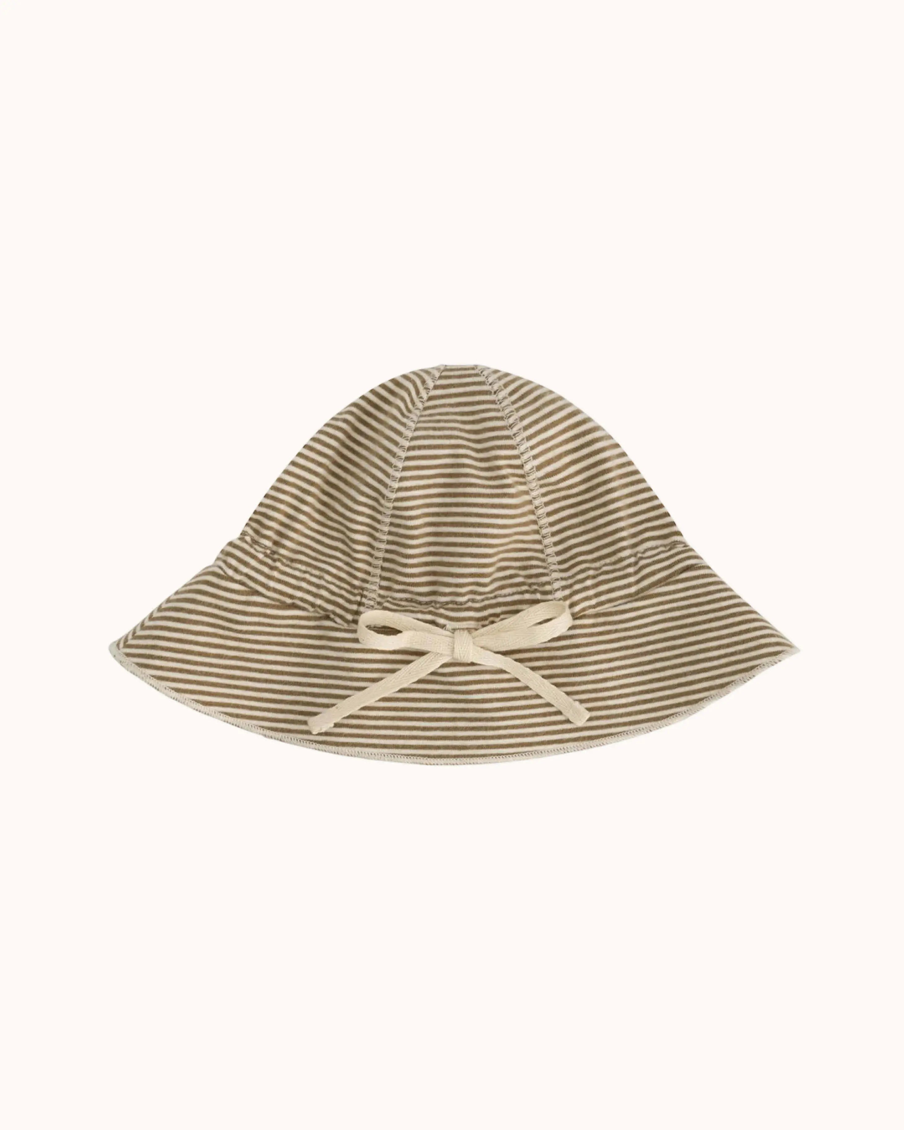 Sun Hat in stone gray/cream