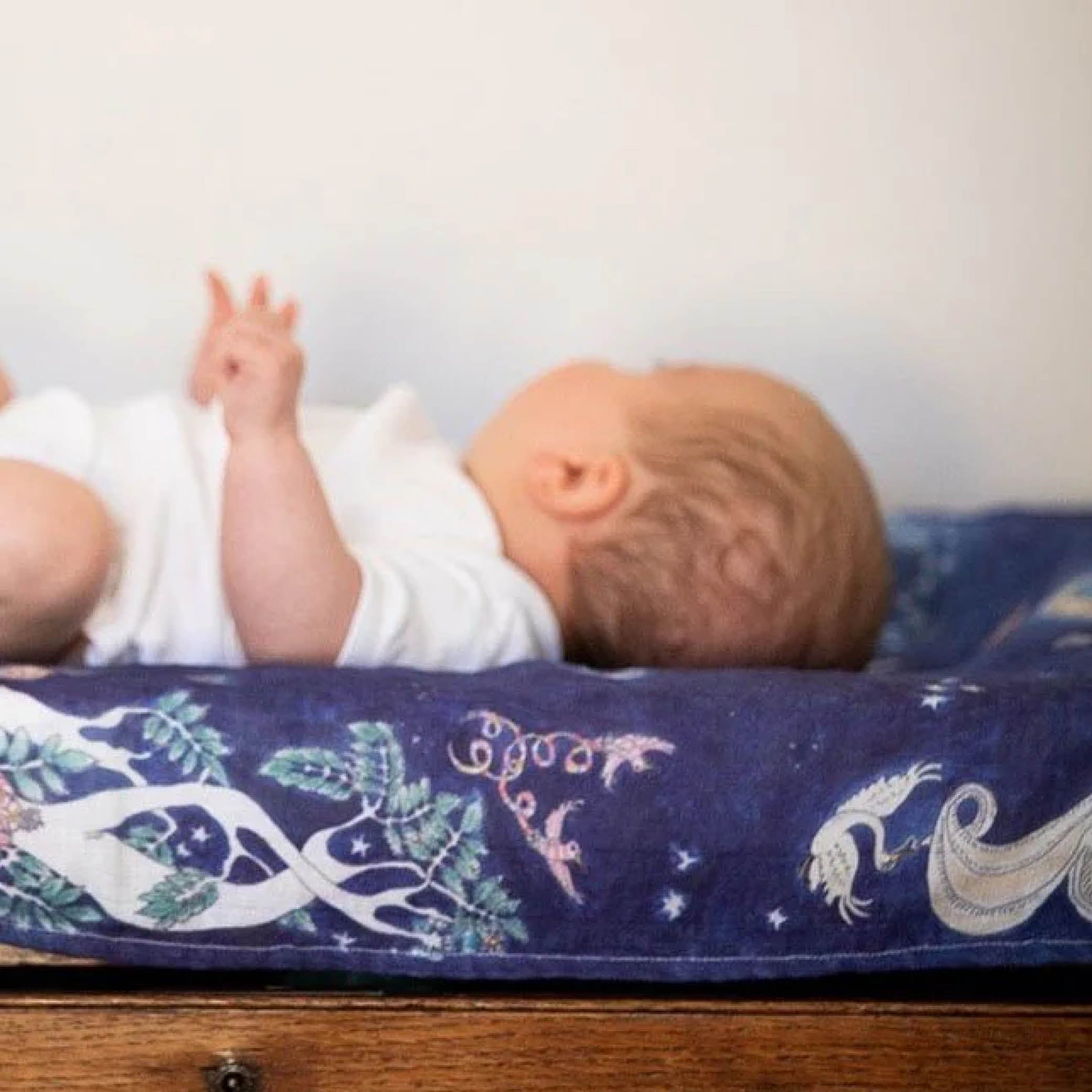Reversible Baby Muslin Space Above The Ground