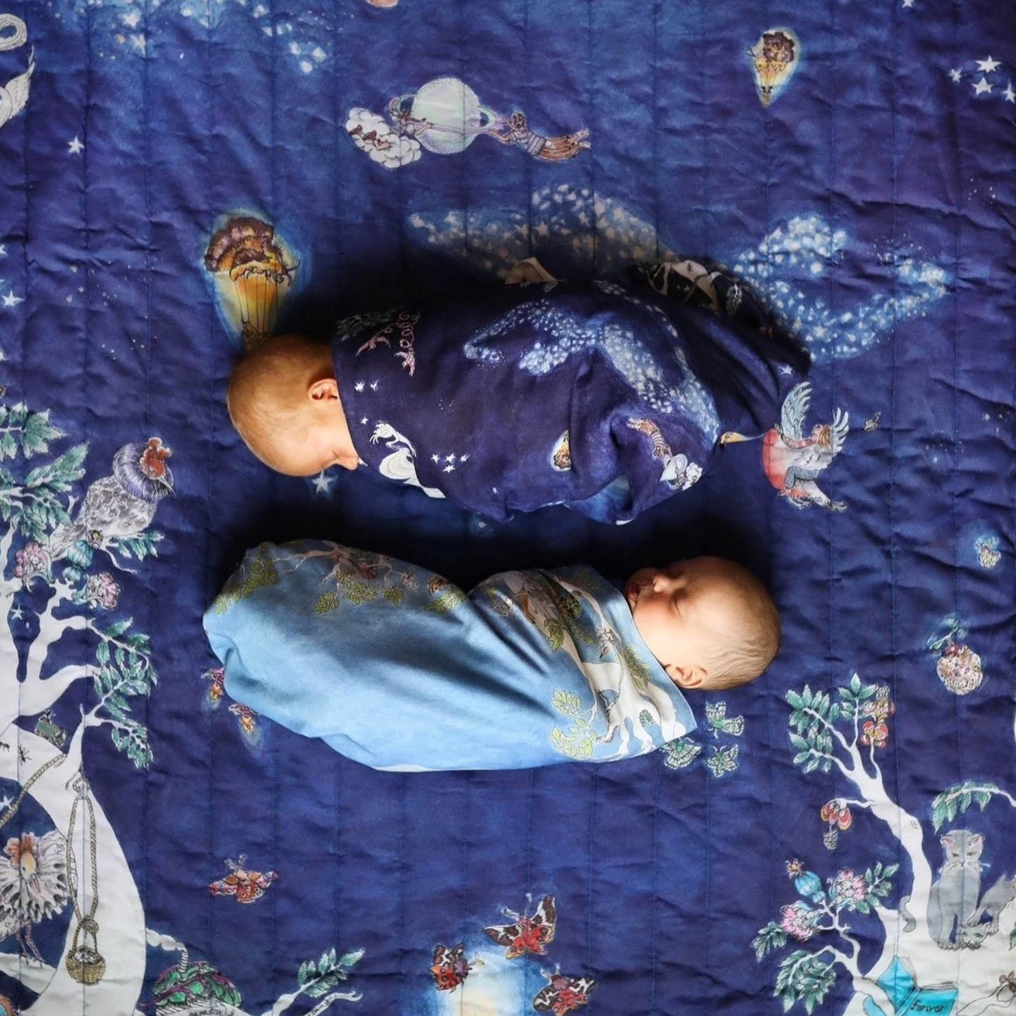 Reversible Baby Muslin Space Above The Ground