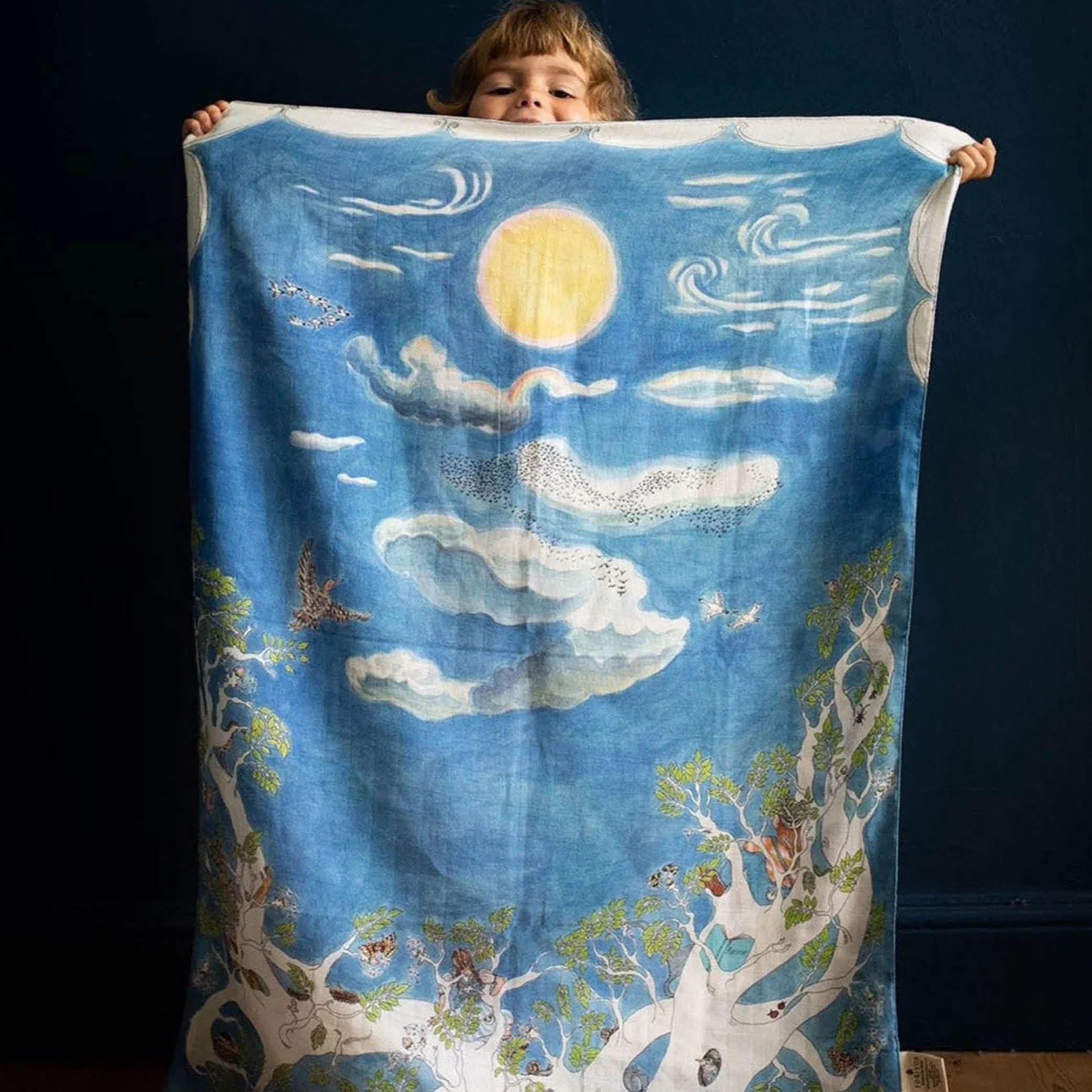 Reversible Baby Muslin Space Above The Ground