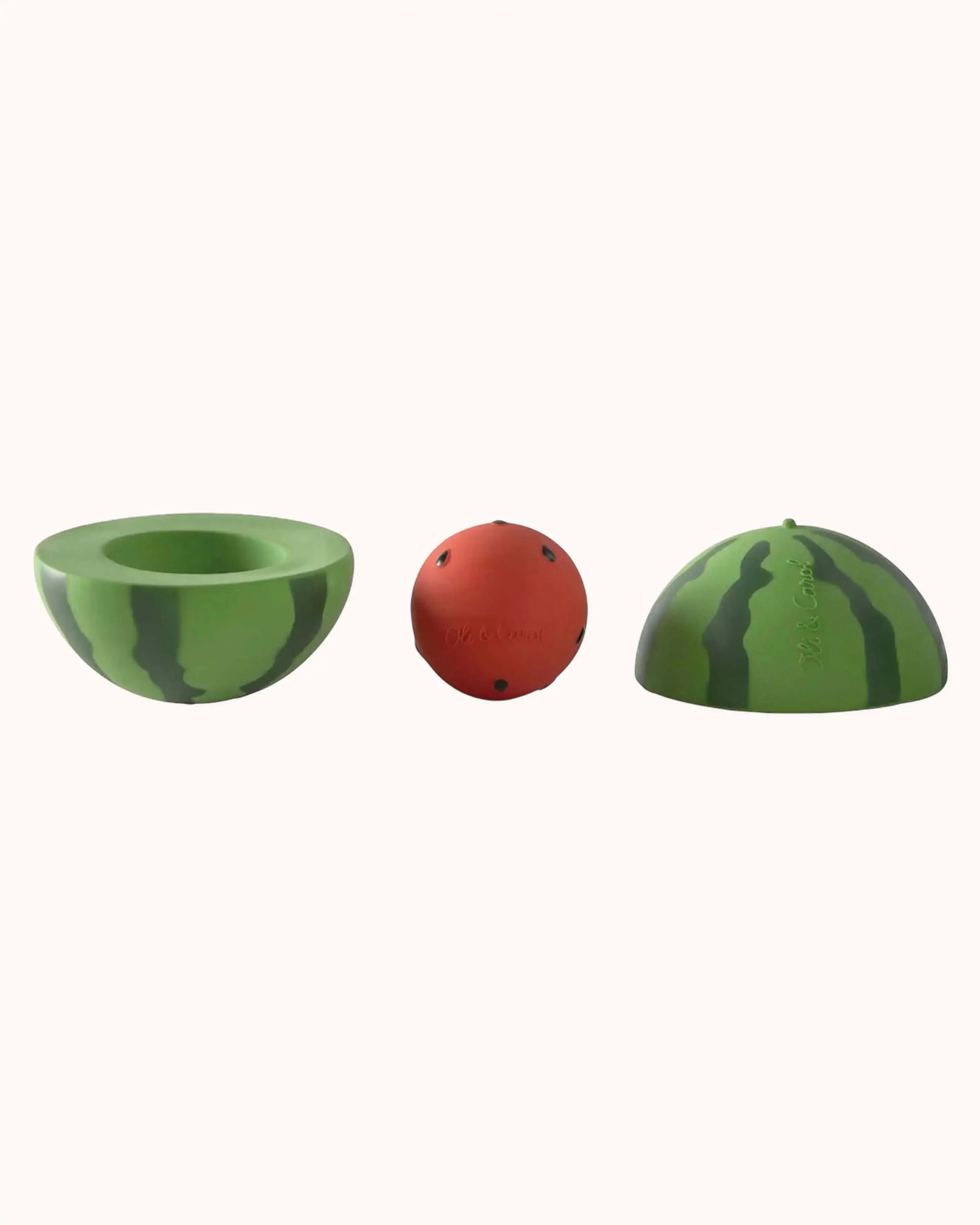 Stapelspiel & Rasselball Wassermelone