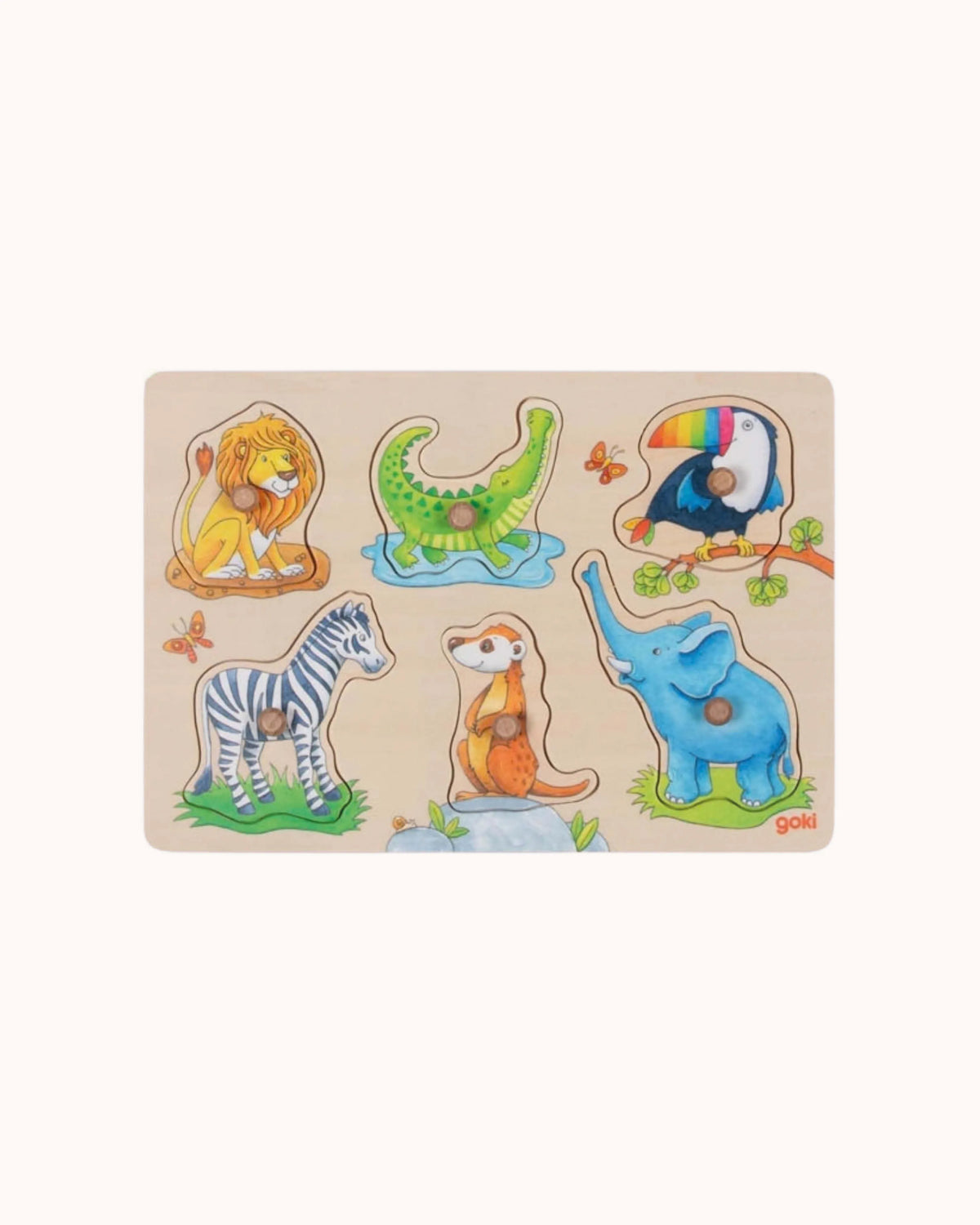 Hintergrundbildpuzzle Wilde Tierbabies