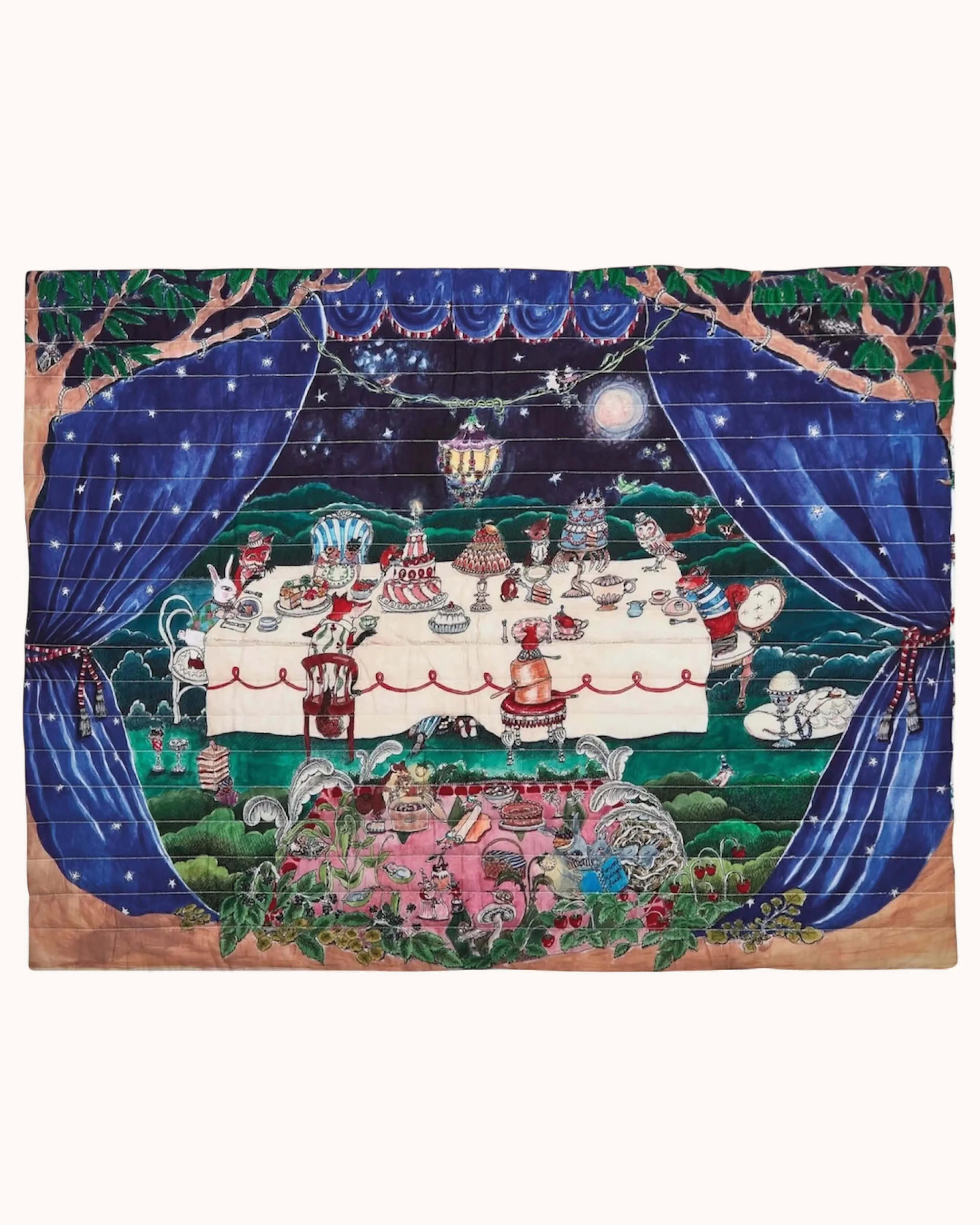 Reversible Quilted Blanket Once Upon a Feast