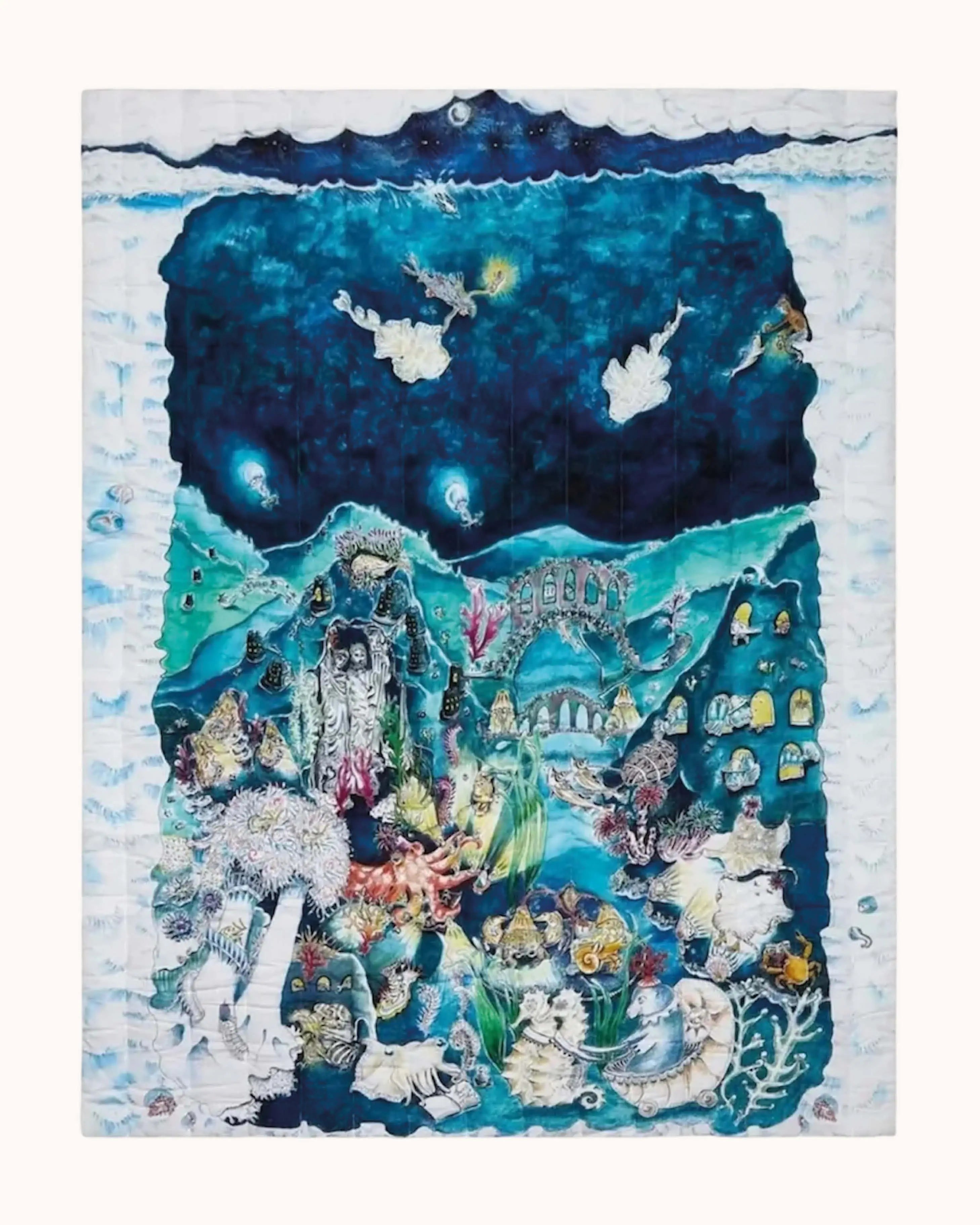 Reversible Quilted Blanket Legends Of The Sea