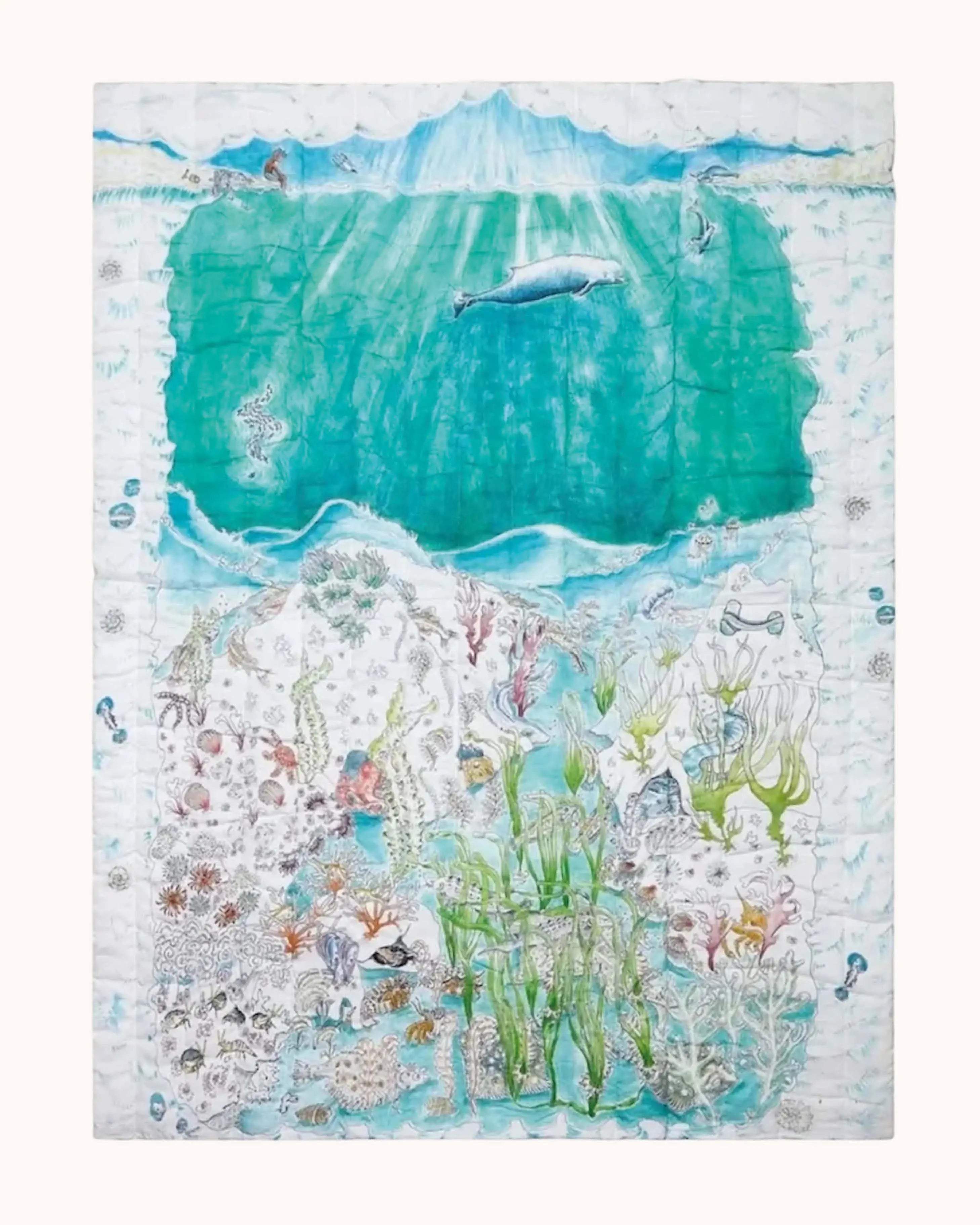 Reversible Quilted Blanket Legends Of The Sea