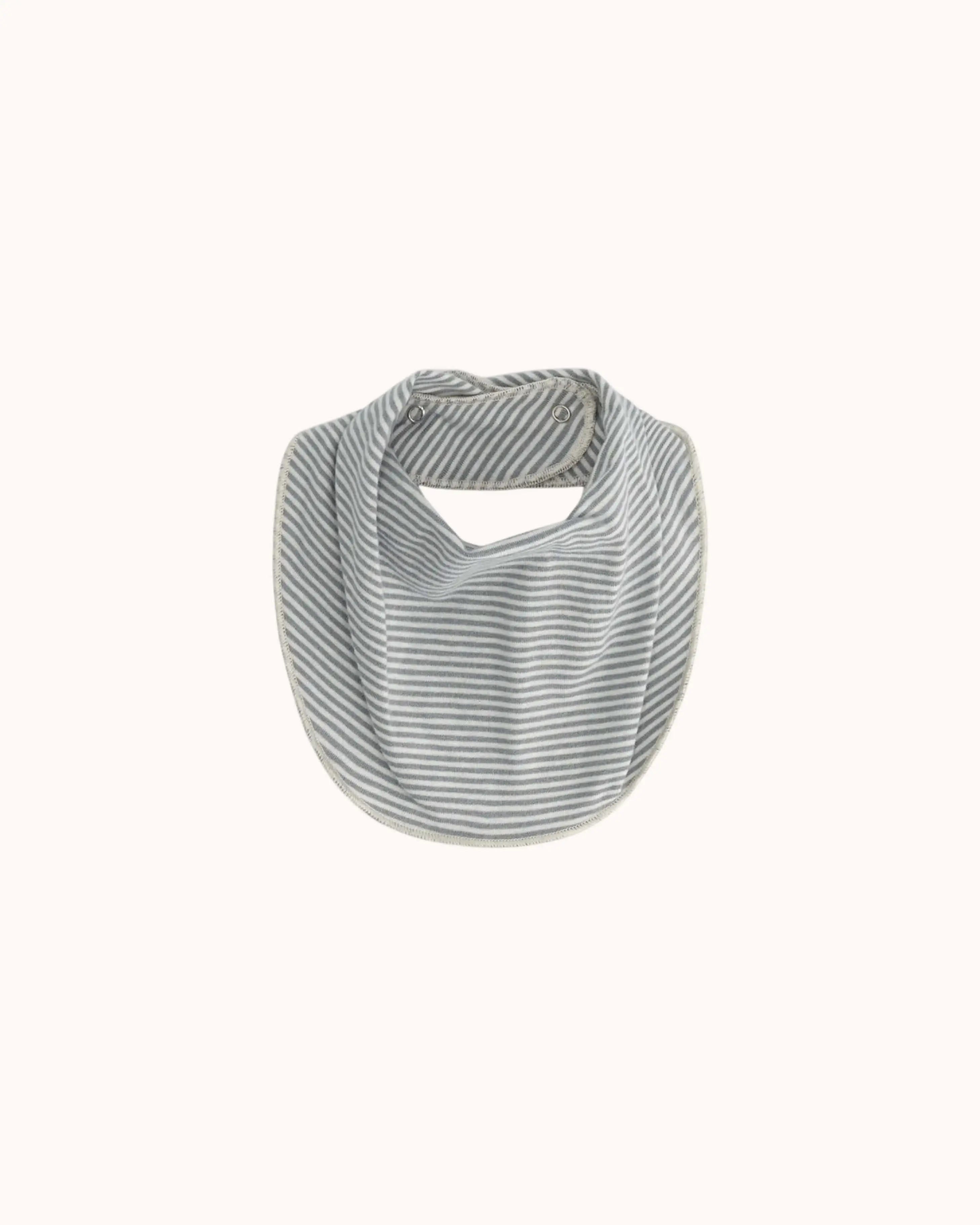 Baby Stofflätzchen in stone gray/cream