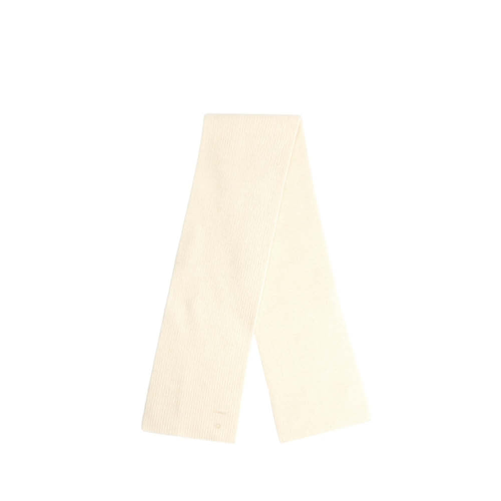 Knitted Baby Scarf in cream