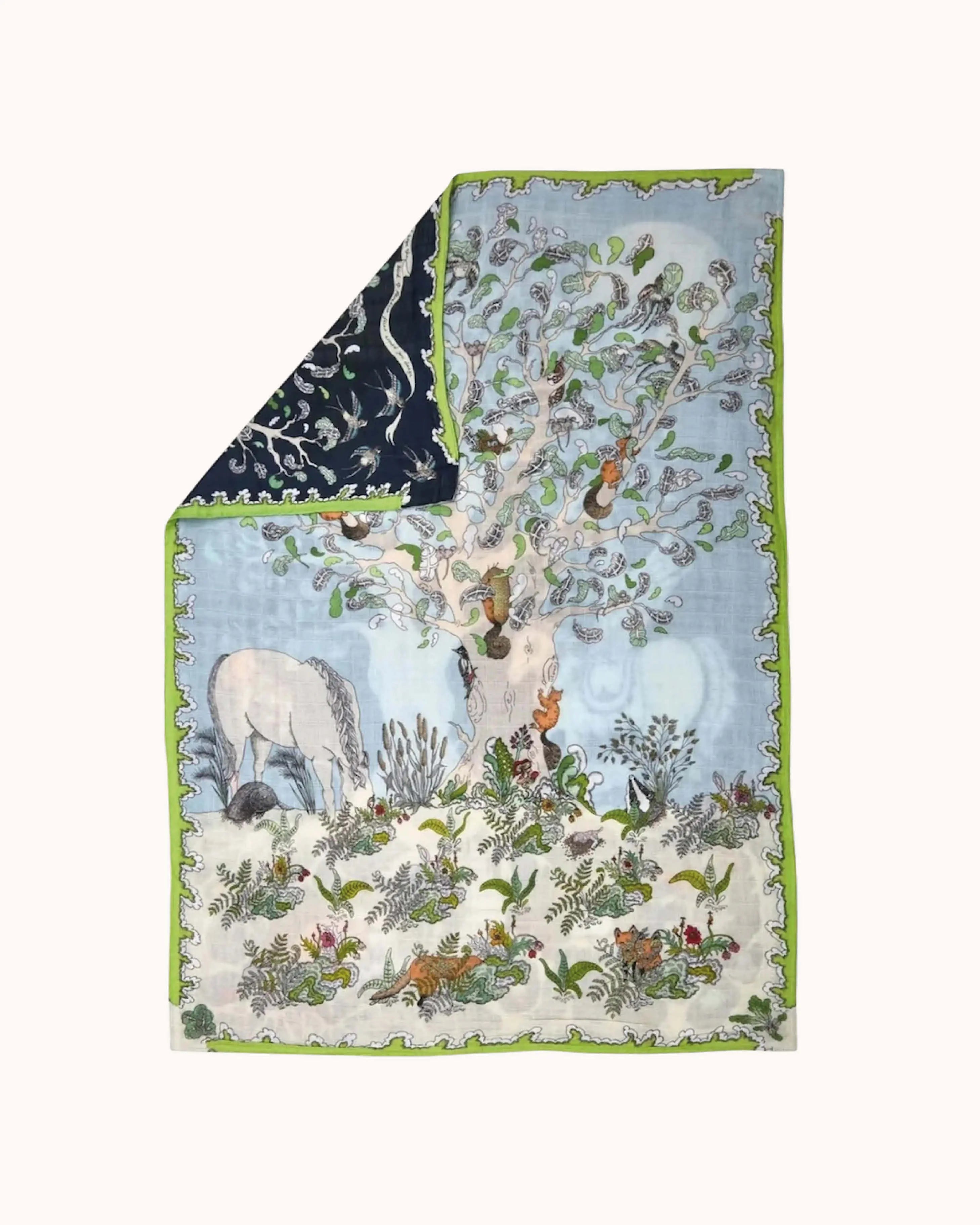 Reversible Baby Muslin Enchanted Forest