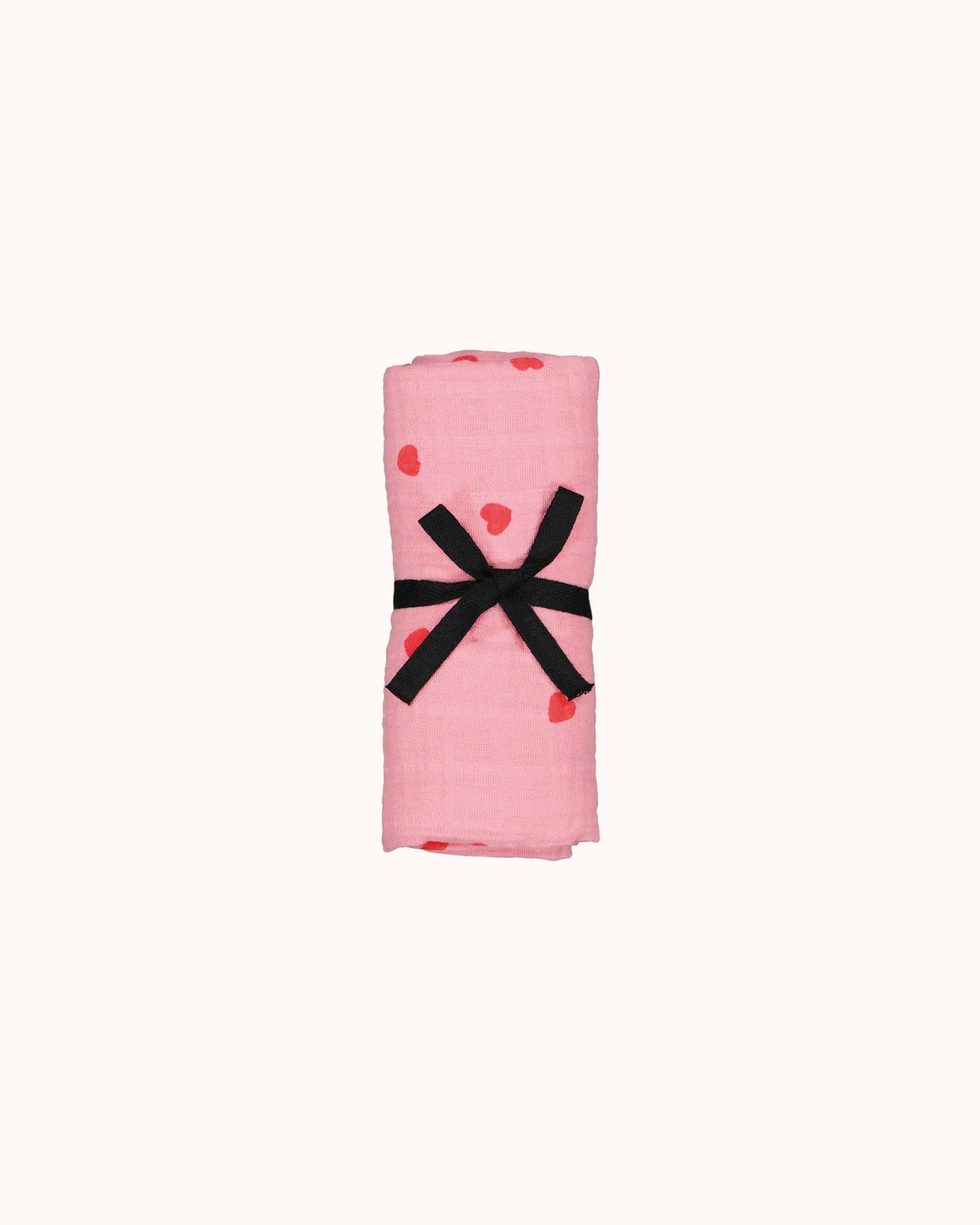 Musselin Swaddle Bianca in pink heart flamingo