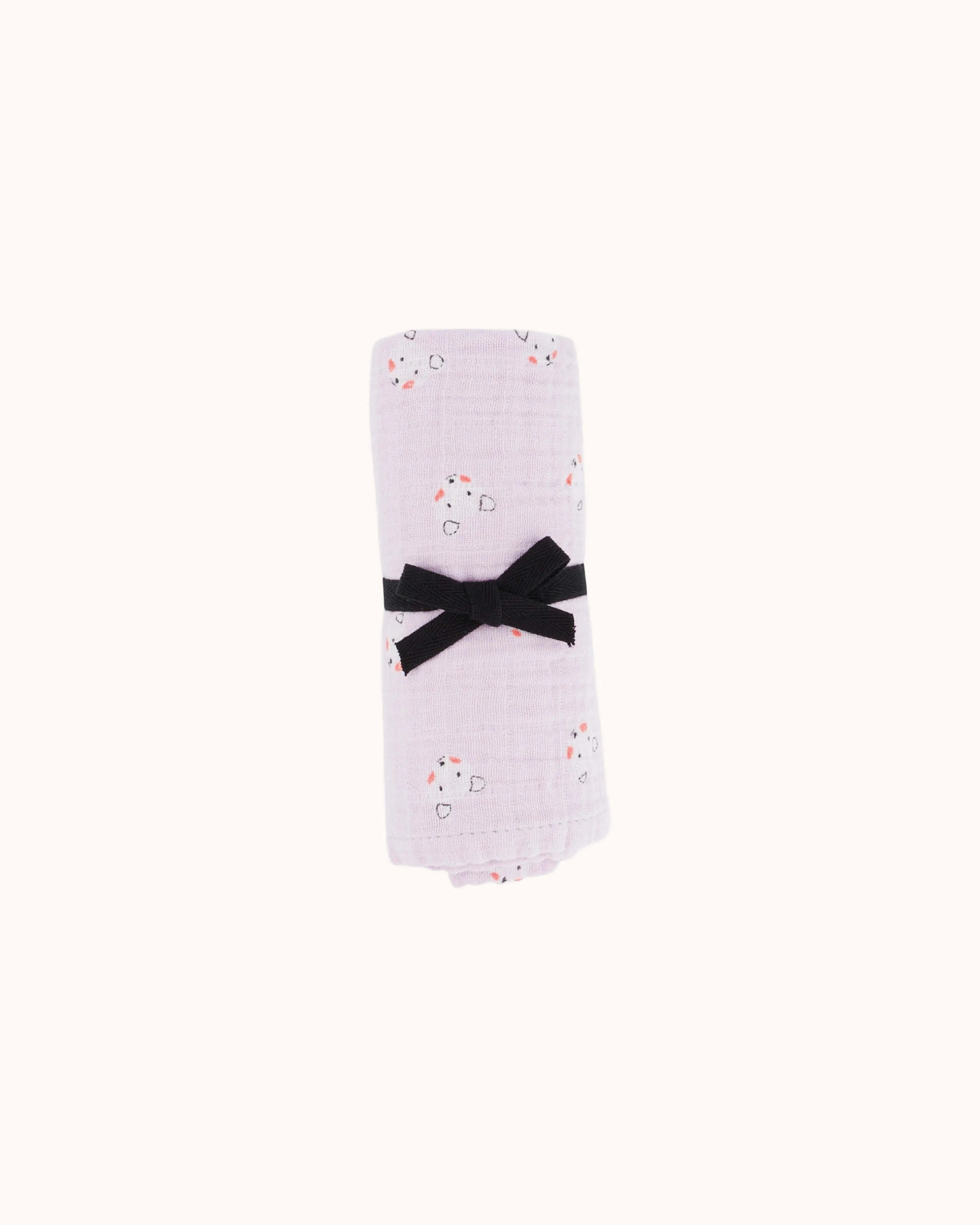 Musselin Swaddle Bianca Teddy lilac
