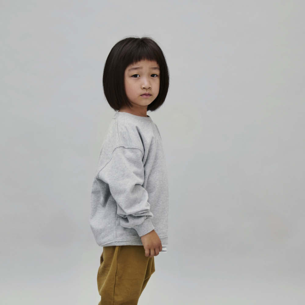 Sweater in grey melange