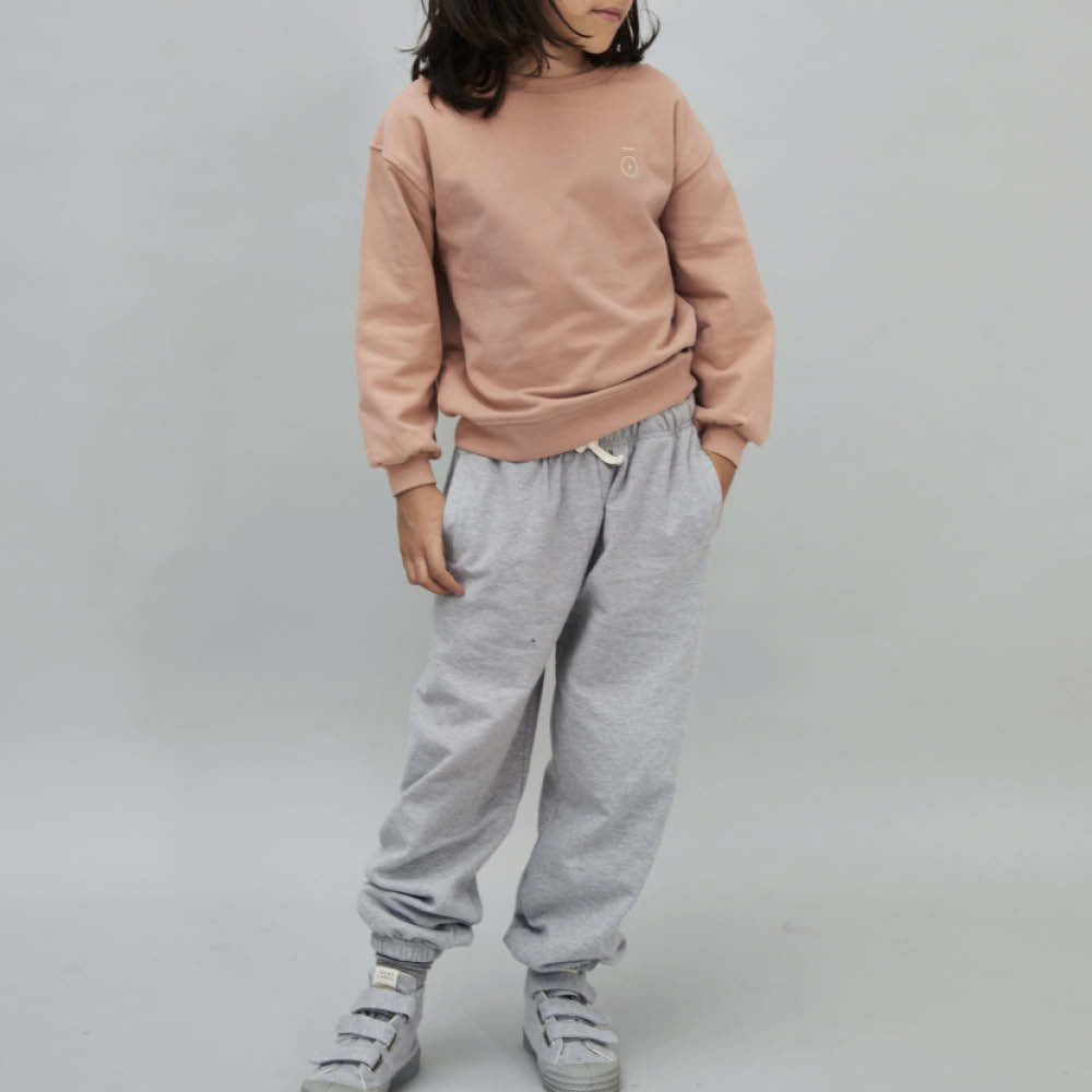Lockere Sweathose in grey melange