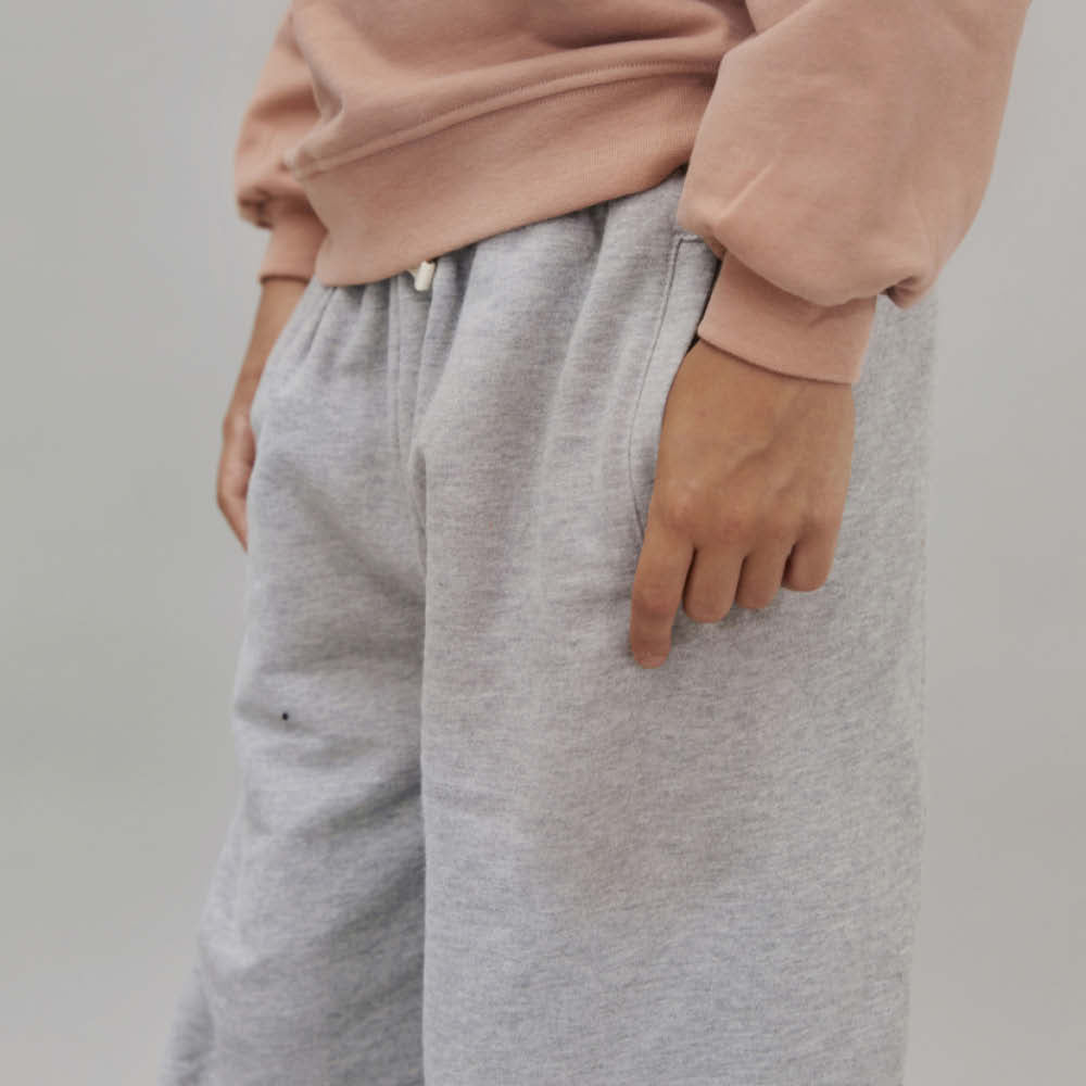 Lockere Sweathose in grey melange