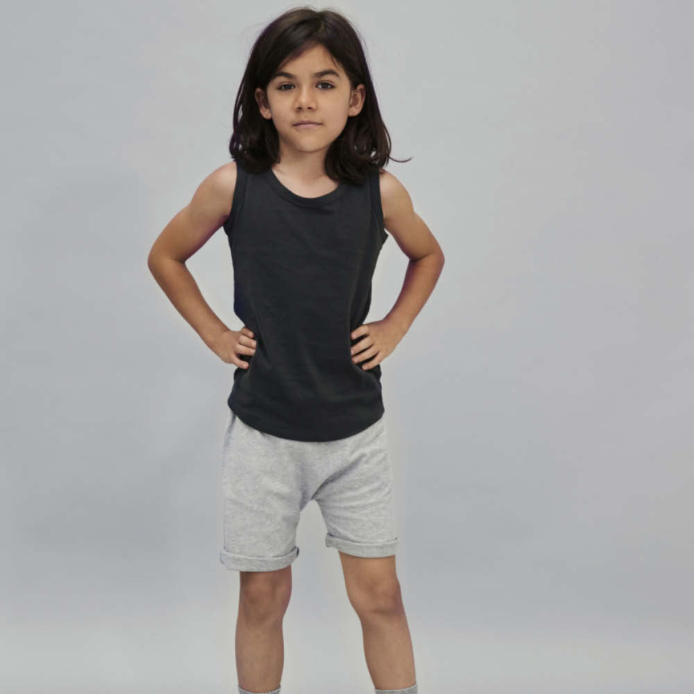 Sweatshorts in grey melange