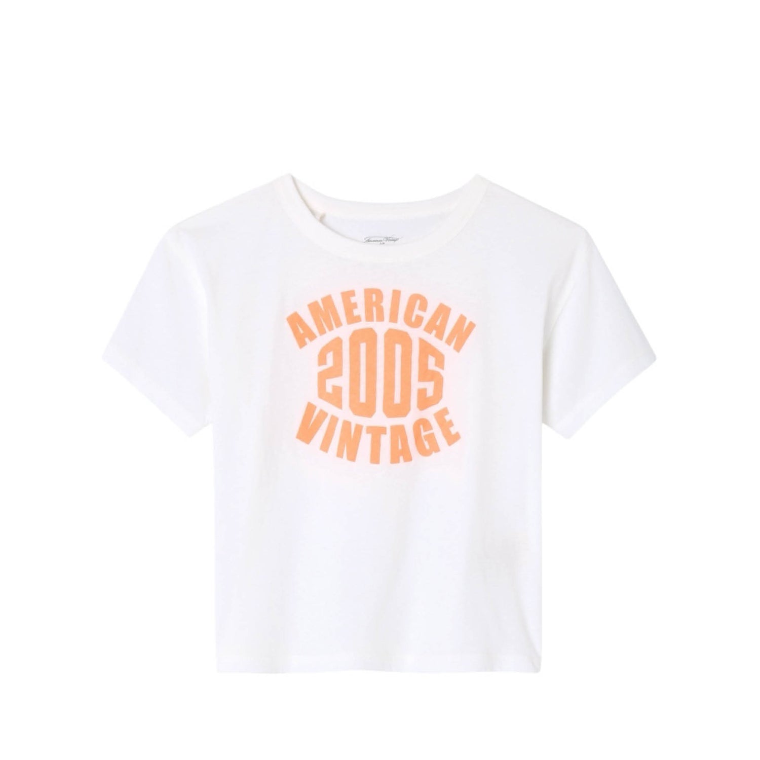 Kurzärmliges T-Shirt Gamipy in weiß/neon orange