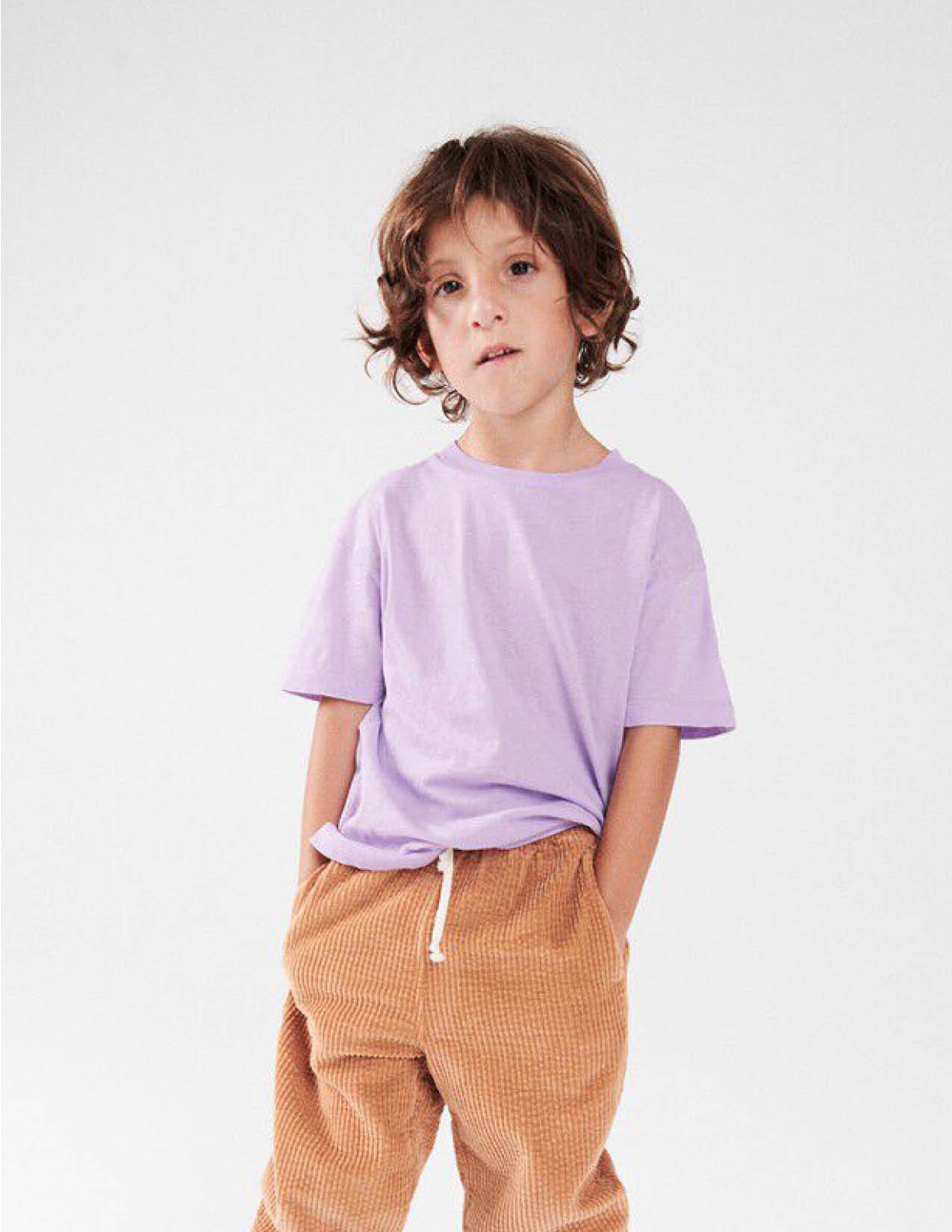 Kurzärmliges T-Shirt Gamipy in parme vintage