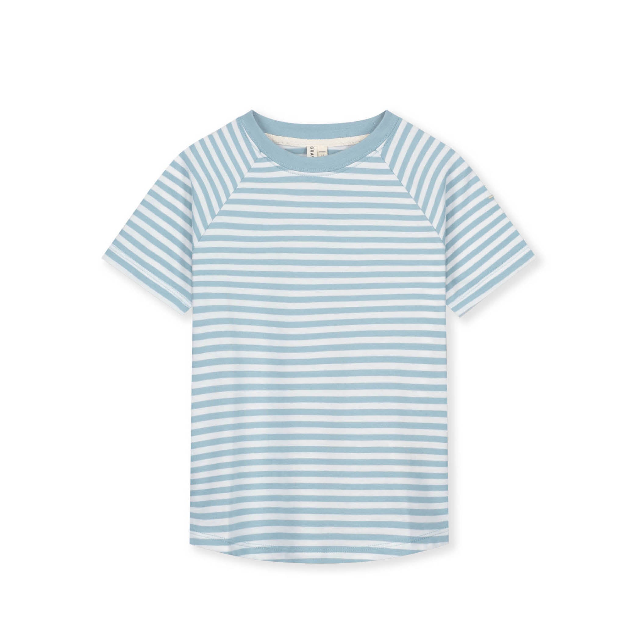 Kurzärmliges T-Shirt in sky/off-white
