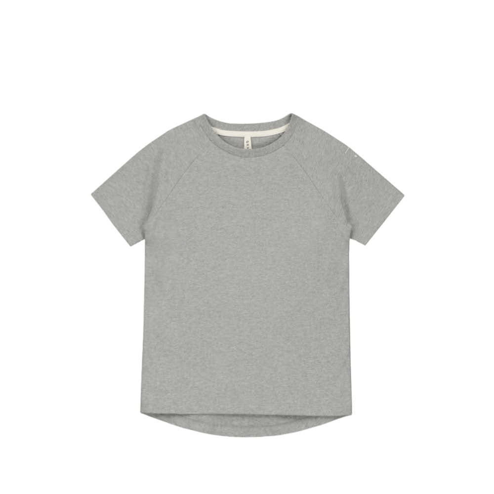Kurzärmliges T-Shirt in grey melange