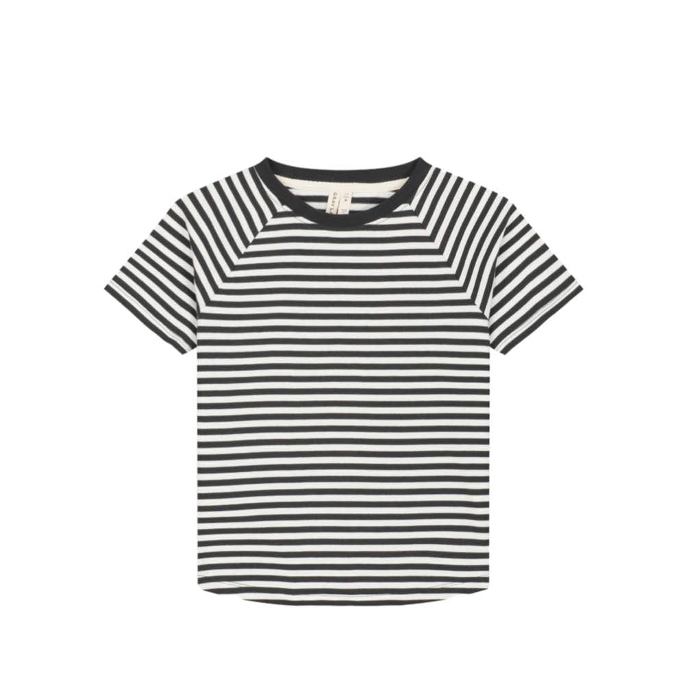 Kurzärmliges T-Shirt in nearly black/off-white